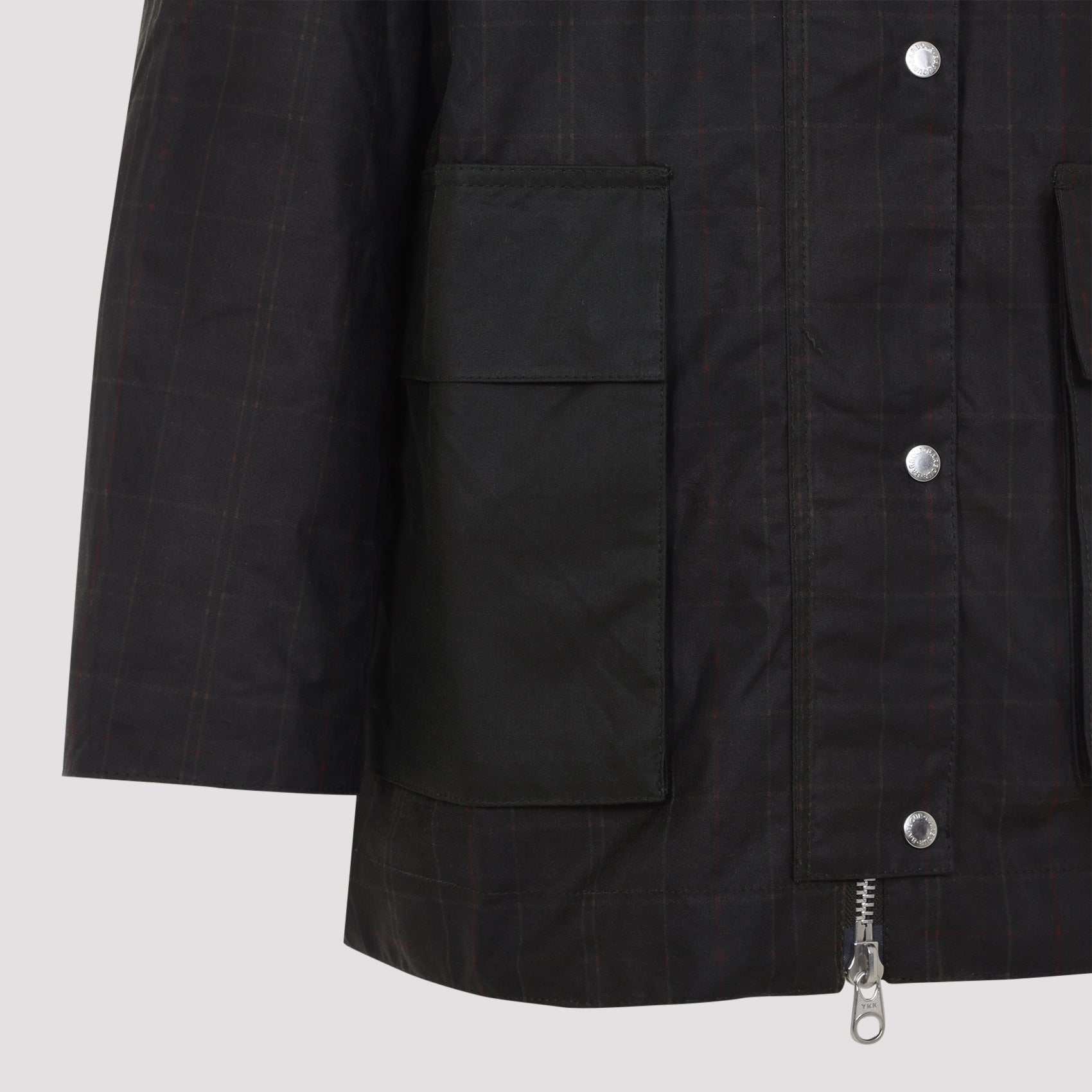 Dark Green Waxed Cotton Short Jacket
