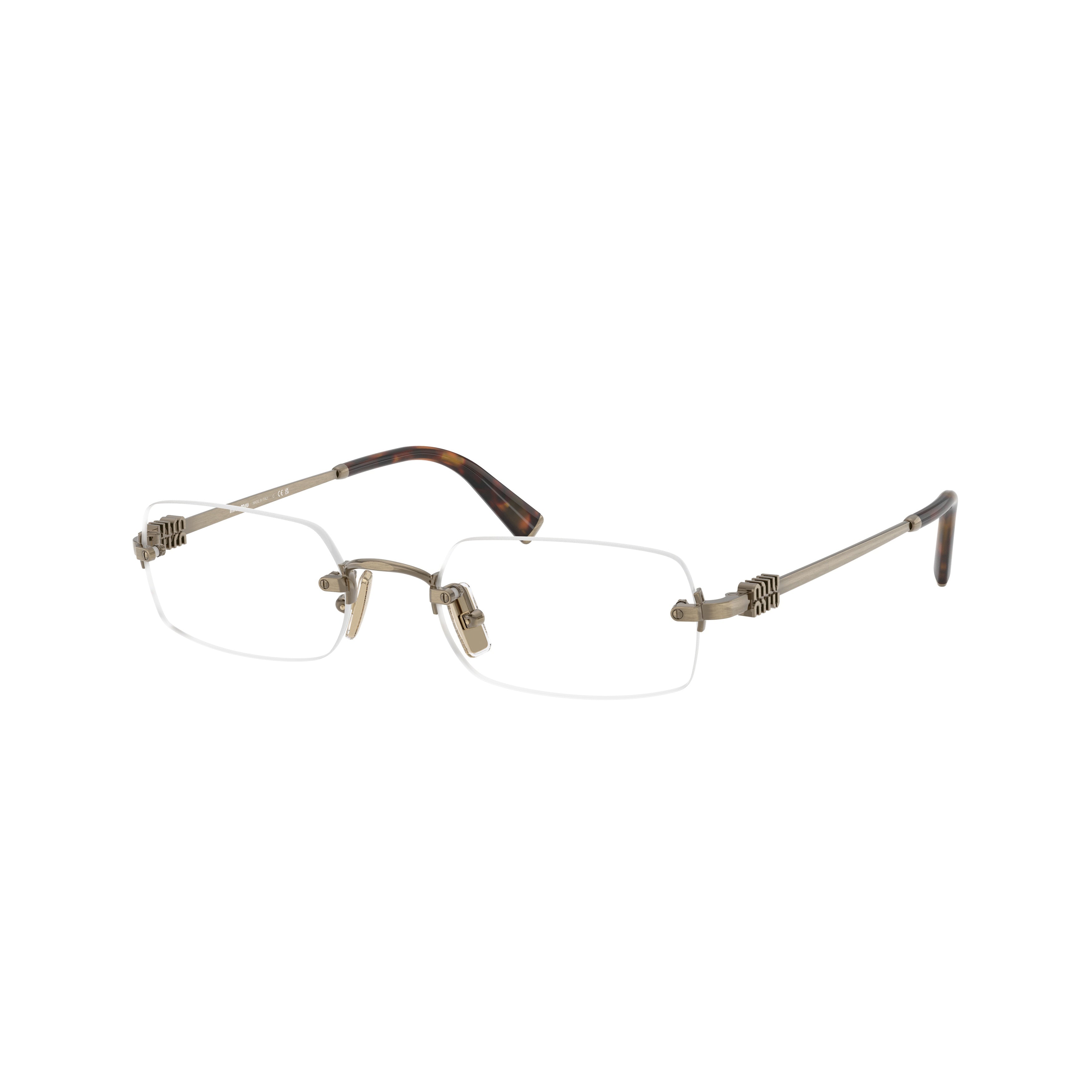 0mu 50yv Rimless Rectangular Eyeglasses