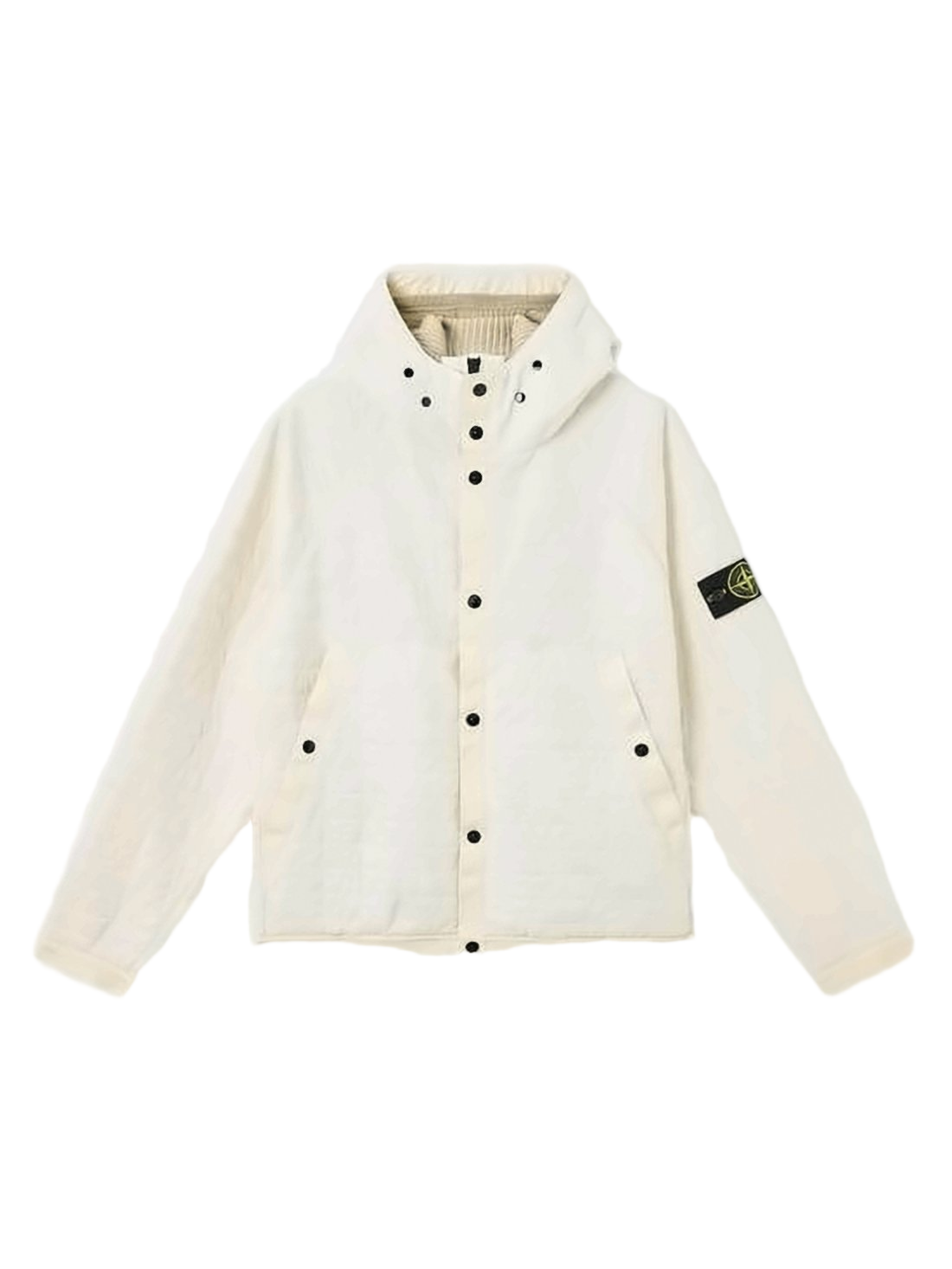 Textured White Quilted Jacket