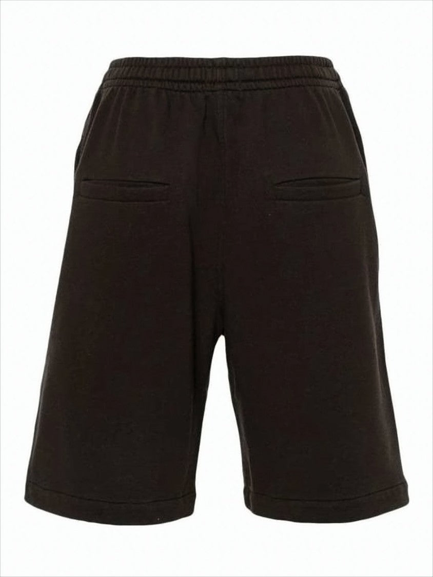 Relaxed Fit Black Shorts With Drawstring Waistband
