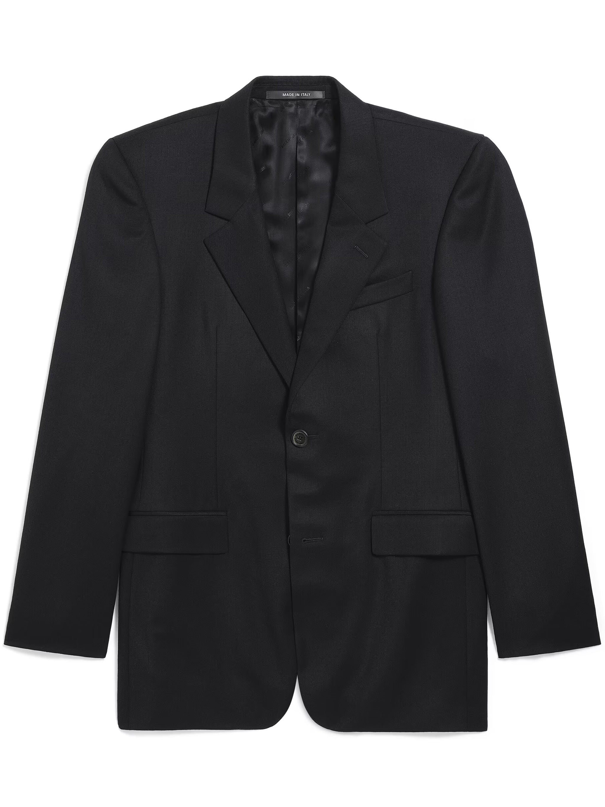 Dark Standard Tailored Structured Wool Jacket