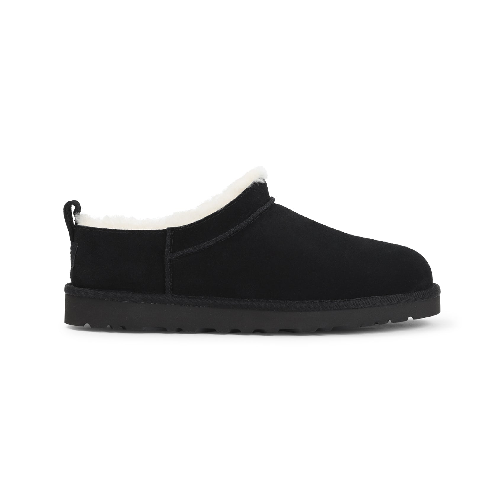 Low Profile Black Ankle Boots with Plush Lining