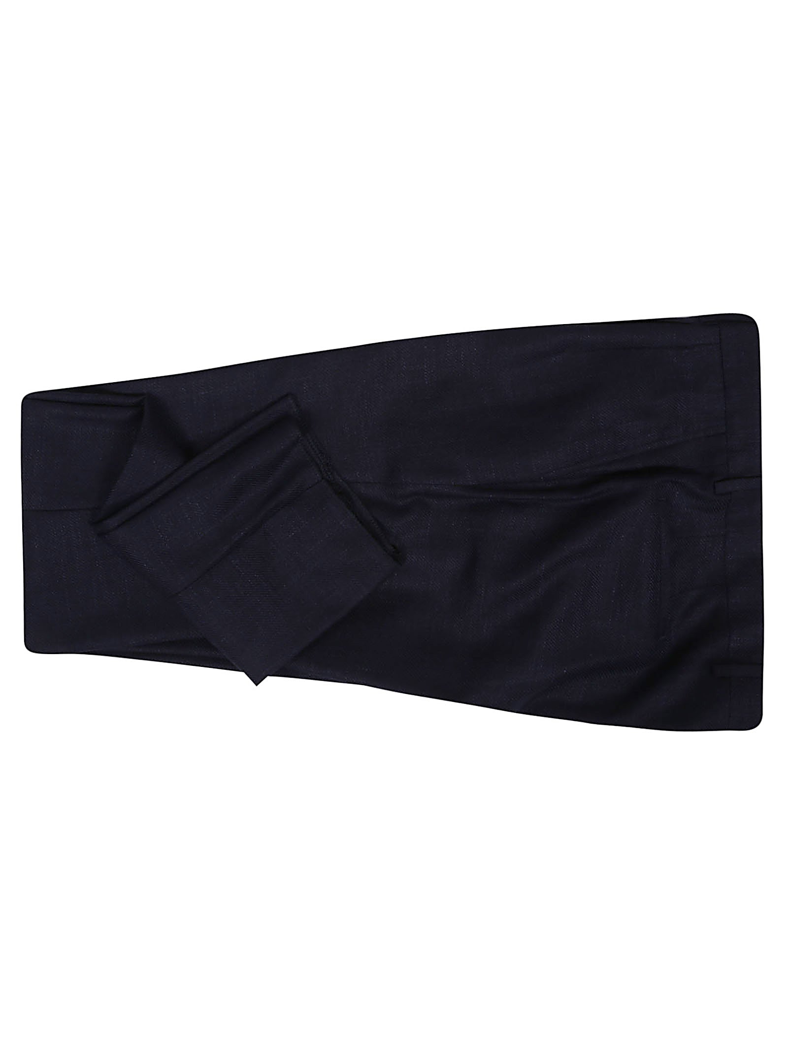 Refined Blue Blazer In Wool-Silk-Linen Blend