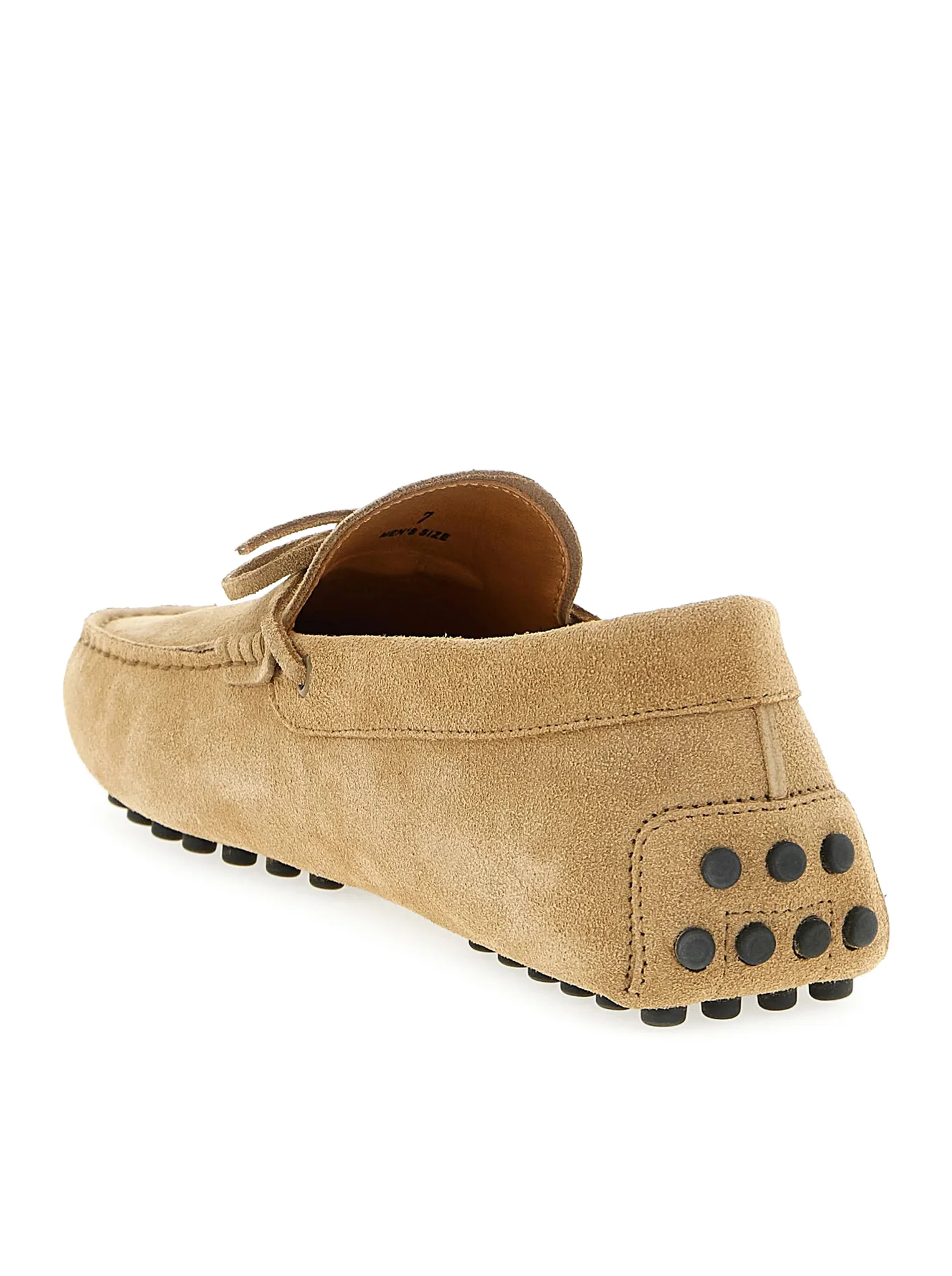 Moccasin-Style Loafer in Soft Beige Suede
