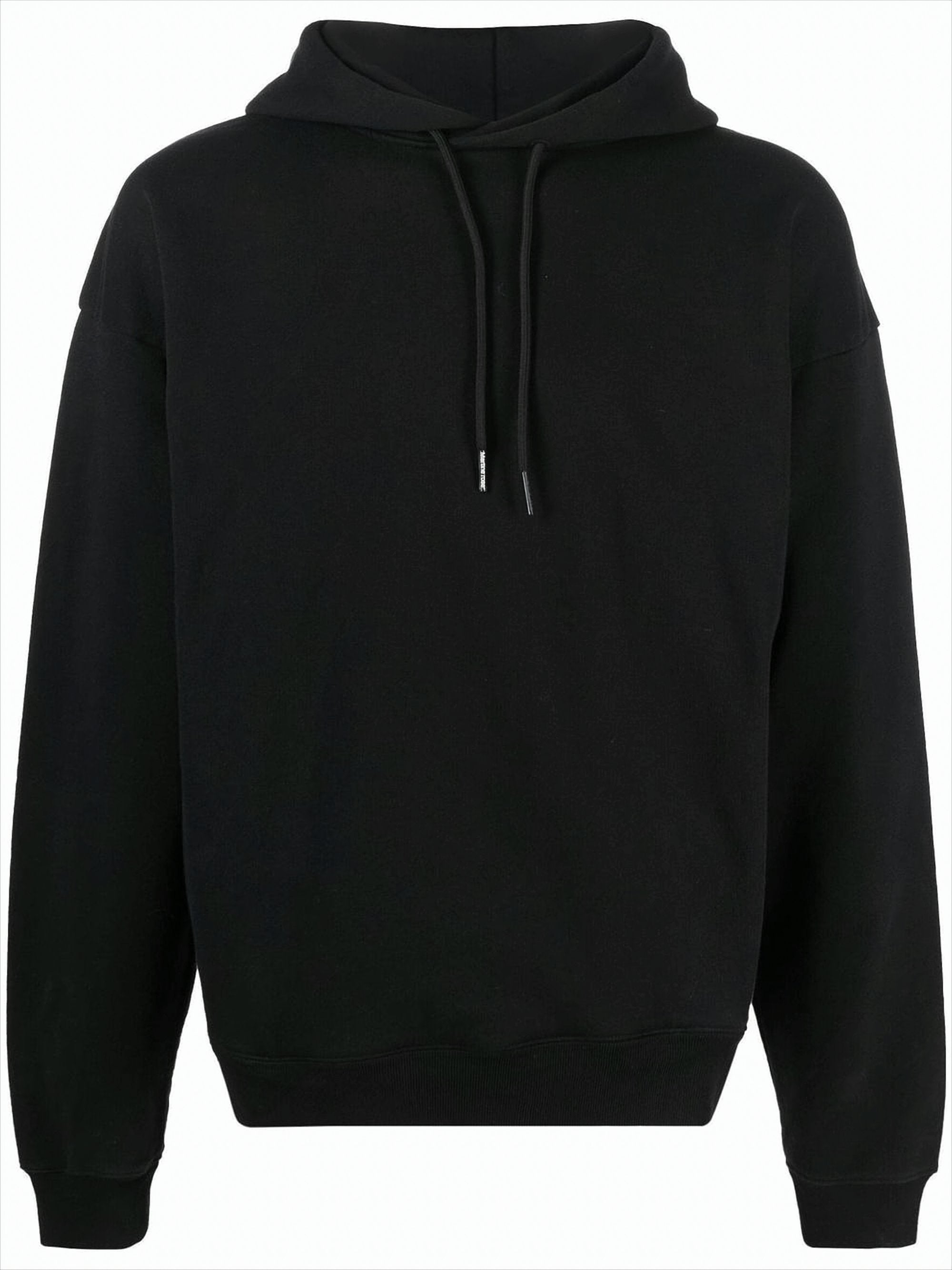 Relaxed Fit Black Hoodie