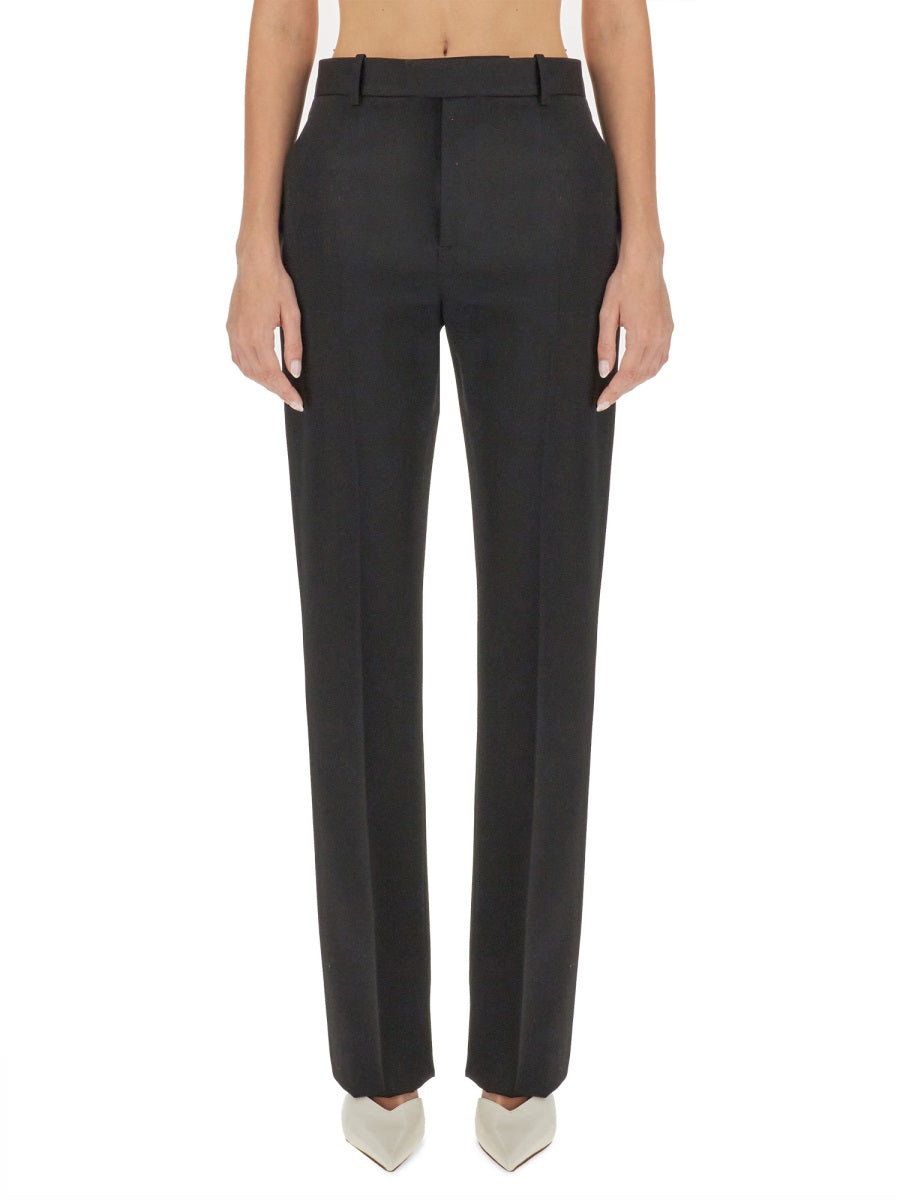 Slim Fit Tailored Pants in Wool