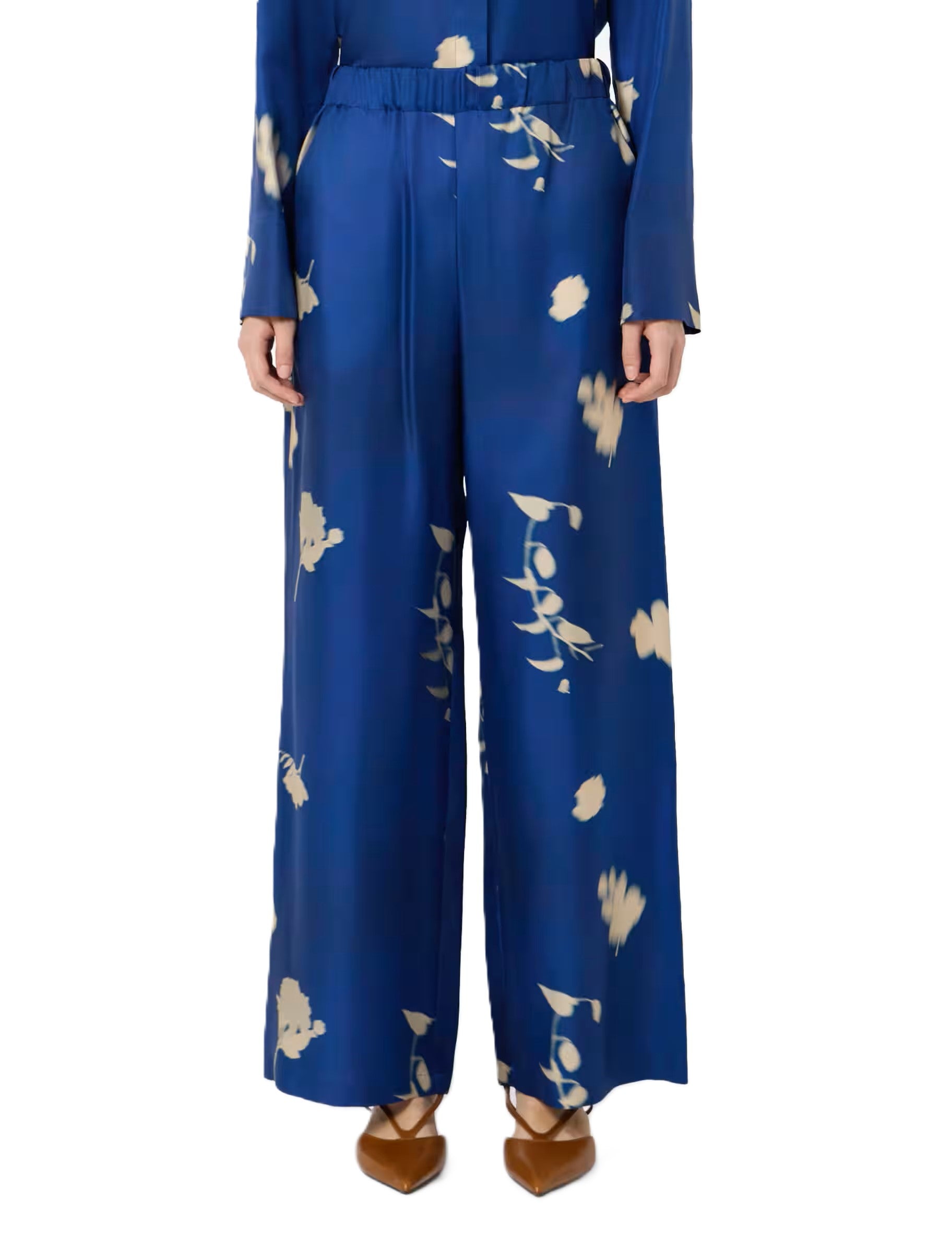 Wide-Leg Pants With High Waist