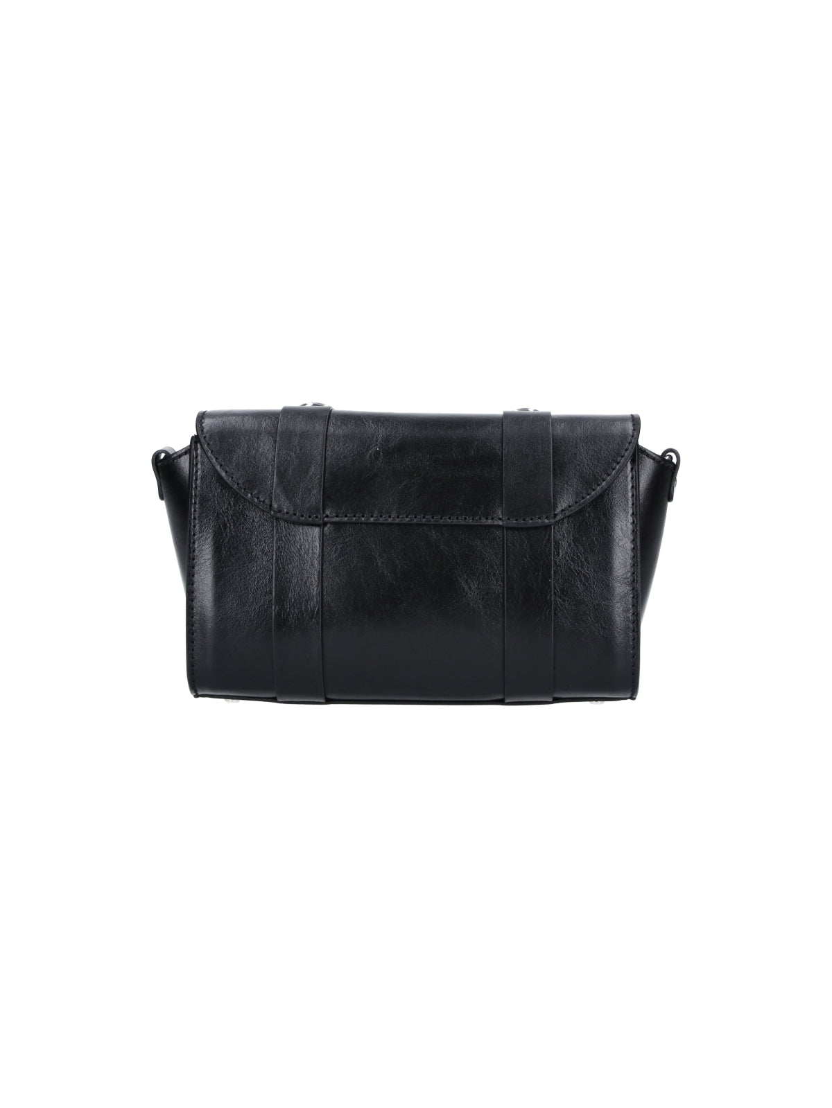 Black Kimmy Calf Leather Shoulder Bag