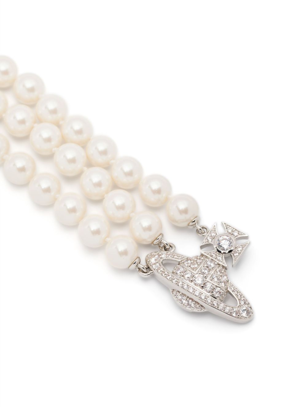 Silver-Tone Bracelet With Signature Orb Plaque