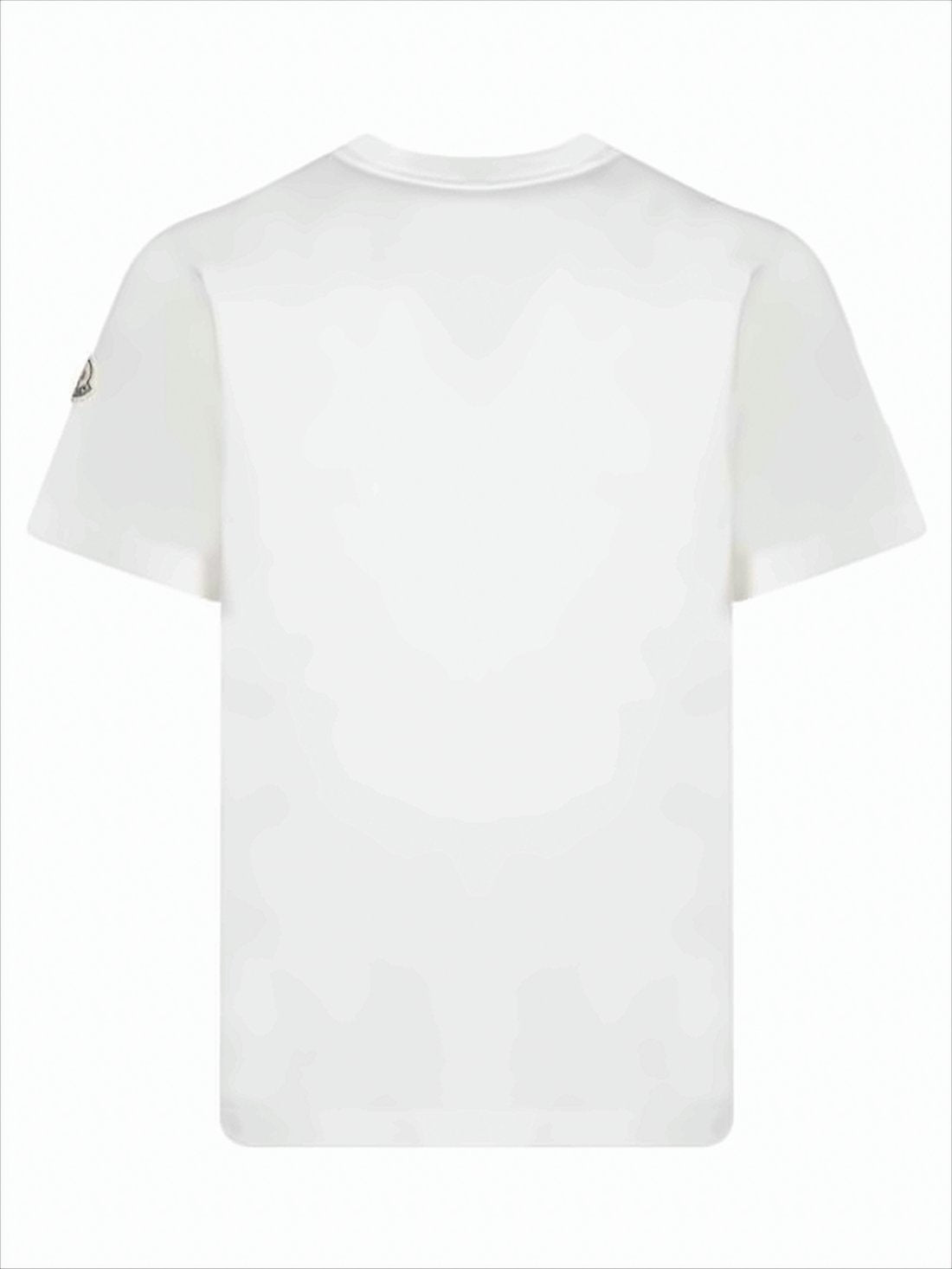 Tricolor Logo Cotton T-Shirt with Minimalist Design