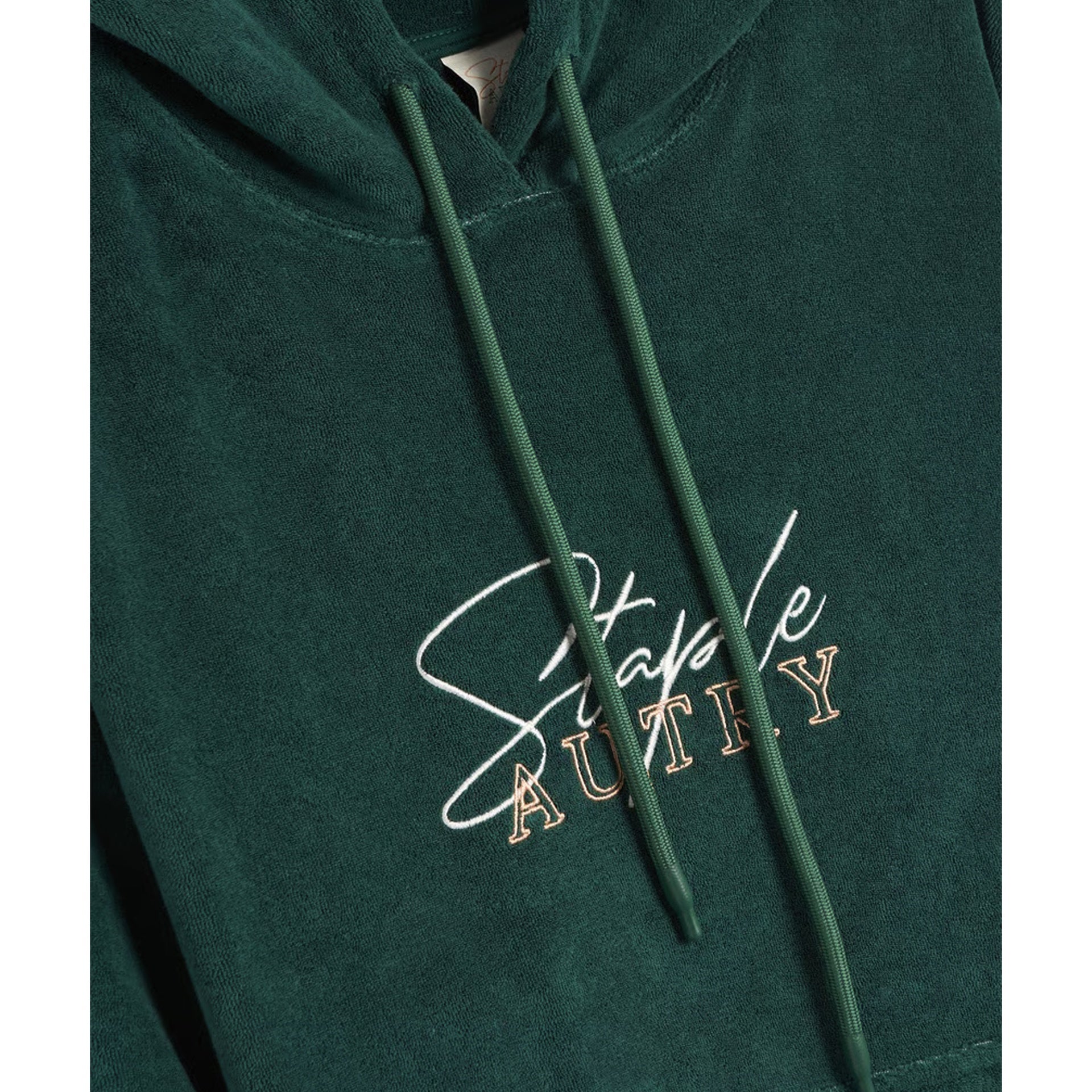 Chenille Hoodie With Embroidered Logo And Adjustable Hood