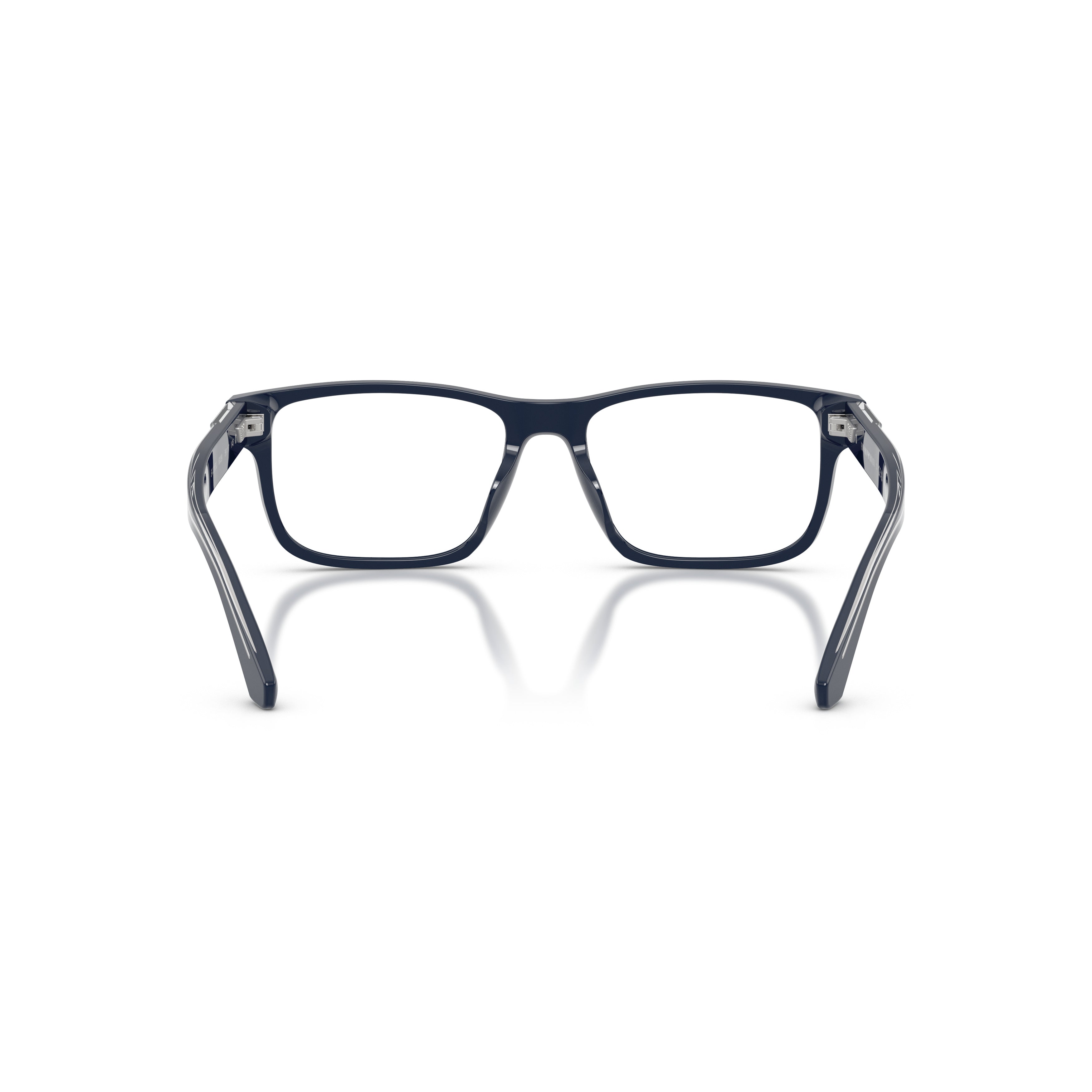 0ea3265u Rectangular Acetate Eyeglass Frames with Metallic Accents