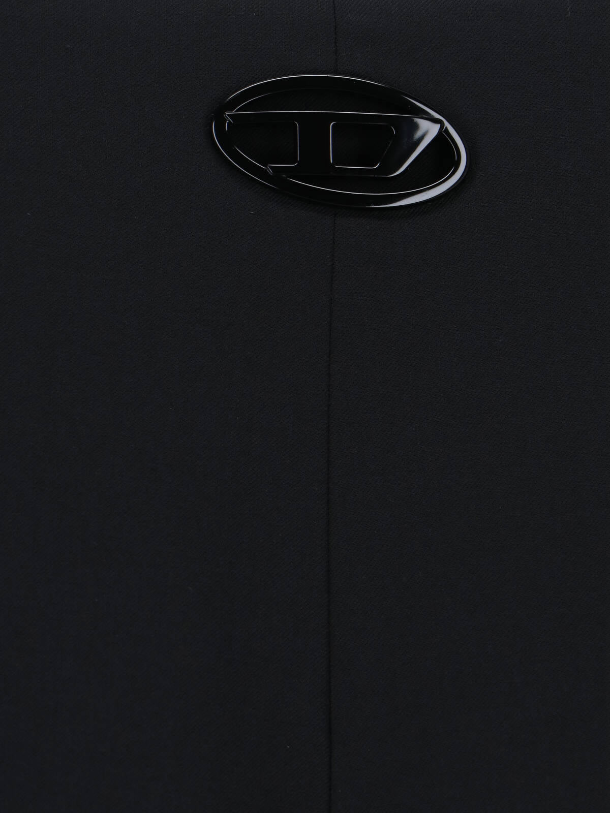 Straight-Leg Wool Blend Pants With Side Zipper And Logo Detail