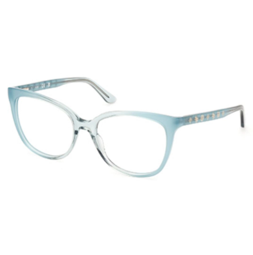 Gu50114 51089 Translucent Light Blue Cat-Eye Eyeglasses