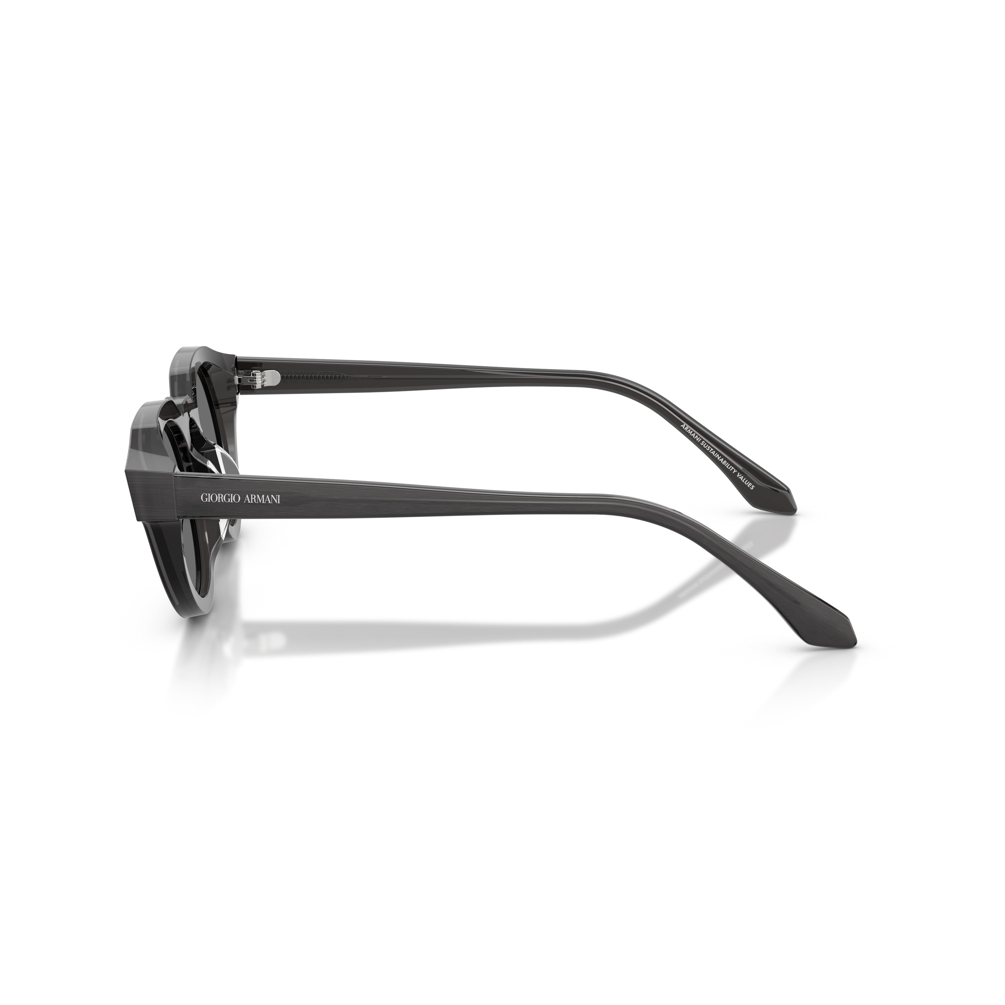 0ar8255u Black Acetate Sunglasses with Keyhole Bridge