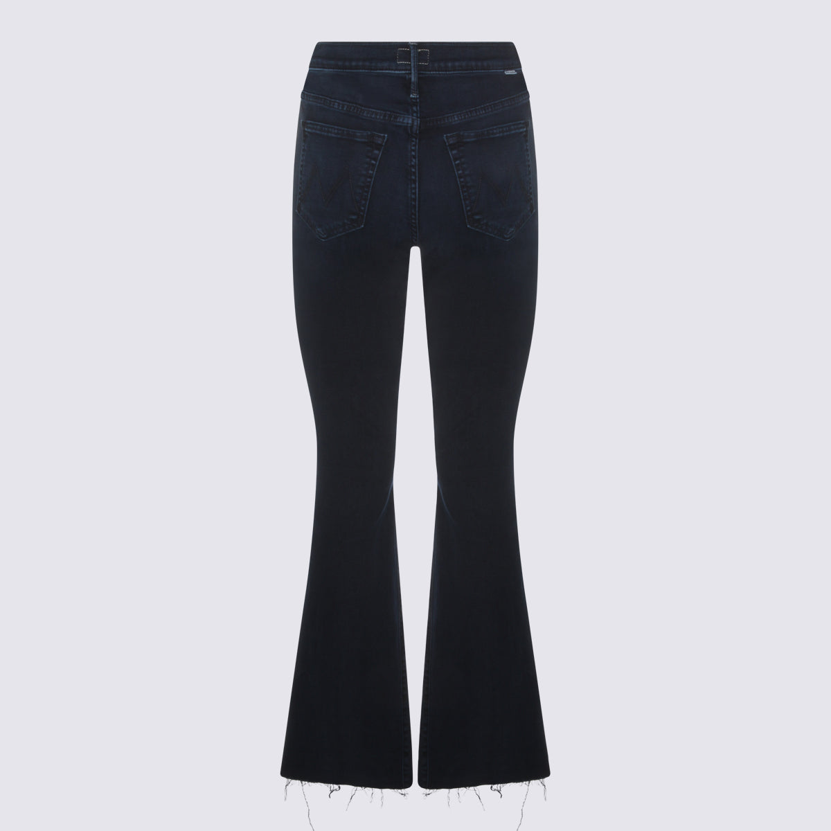 Navy Blue High-Waisted Wide-Leg Jeans