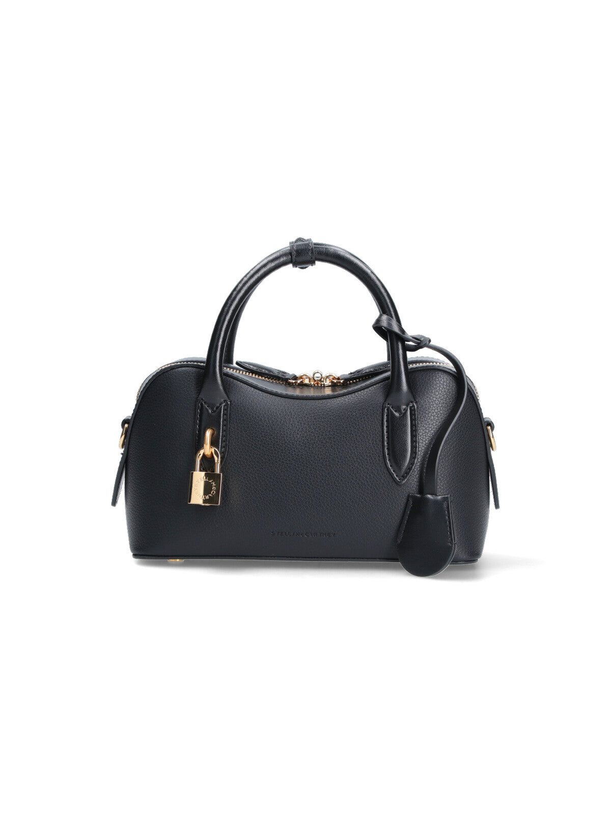 Rectangular Black Eco Leather Crossbody Bag