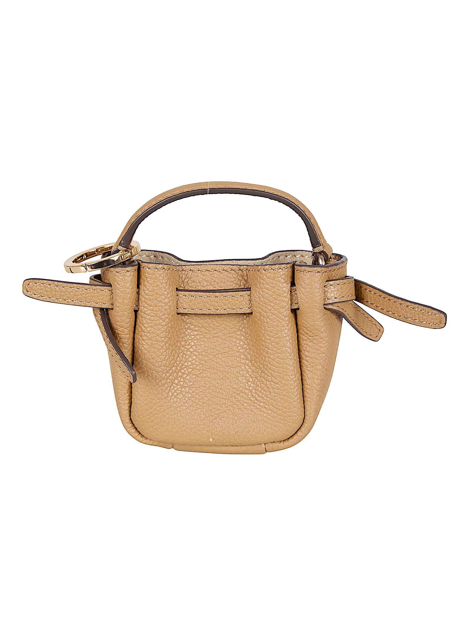 Strukturalna Torebka Crossbody z Teksturowanej Skóry Bydlęcej ze Złotym Logo