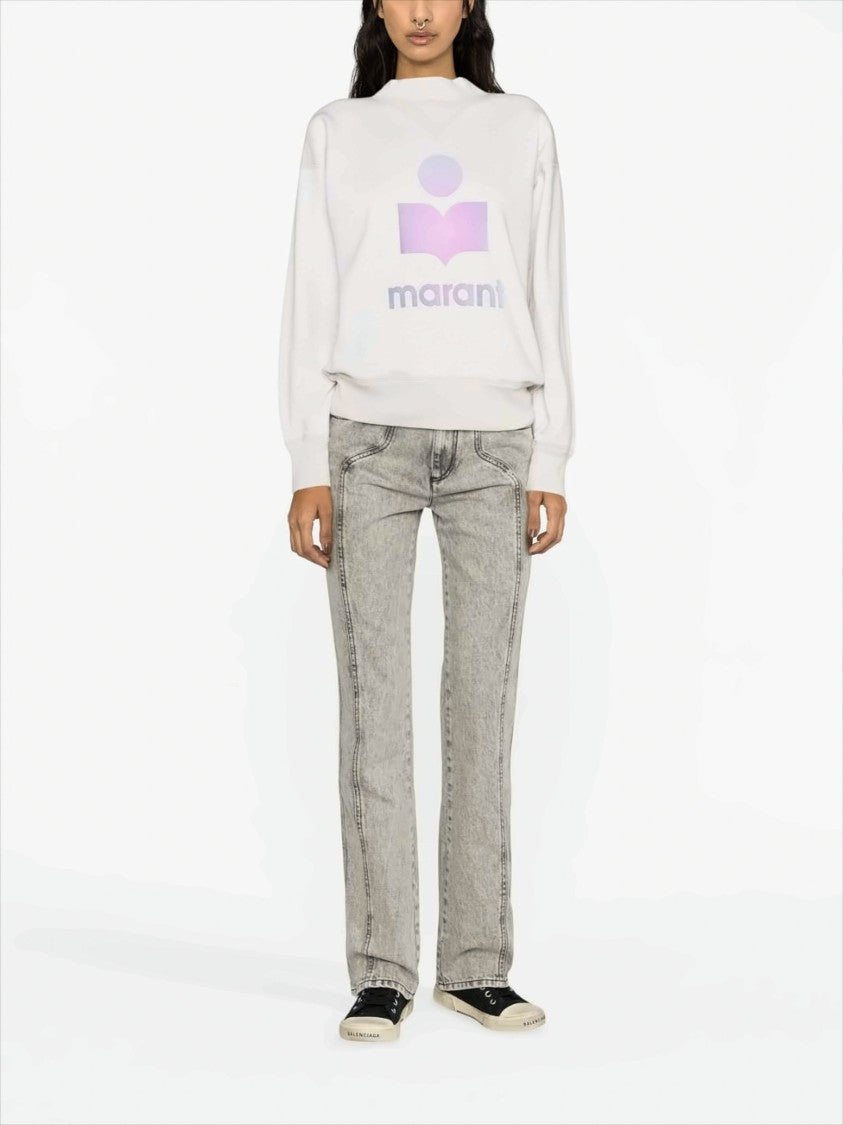 Relaxed-Fit Sweatshirt With Gradient Logo Print