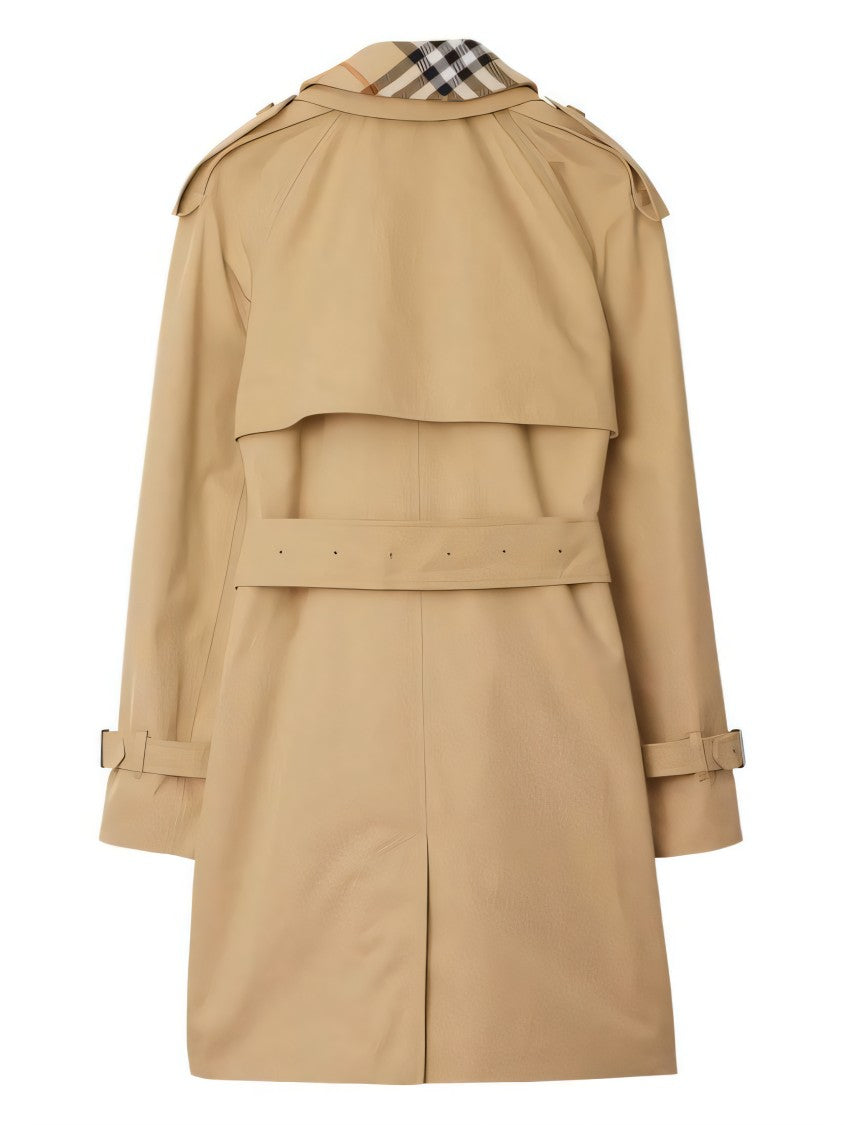 Double-Breasted Cotton Trench Coat