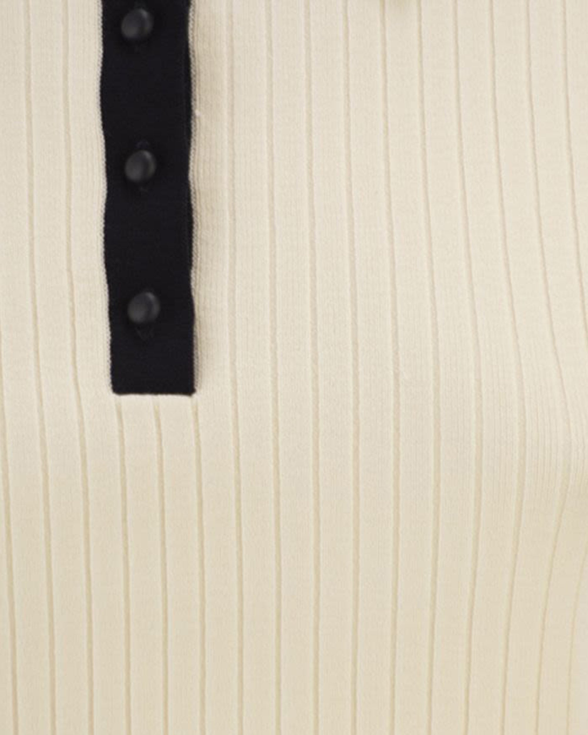 White And Blue Knit Polo Shirt