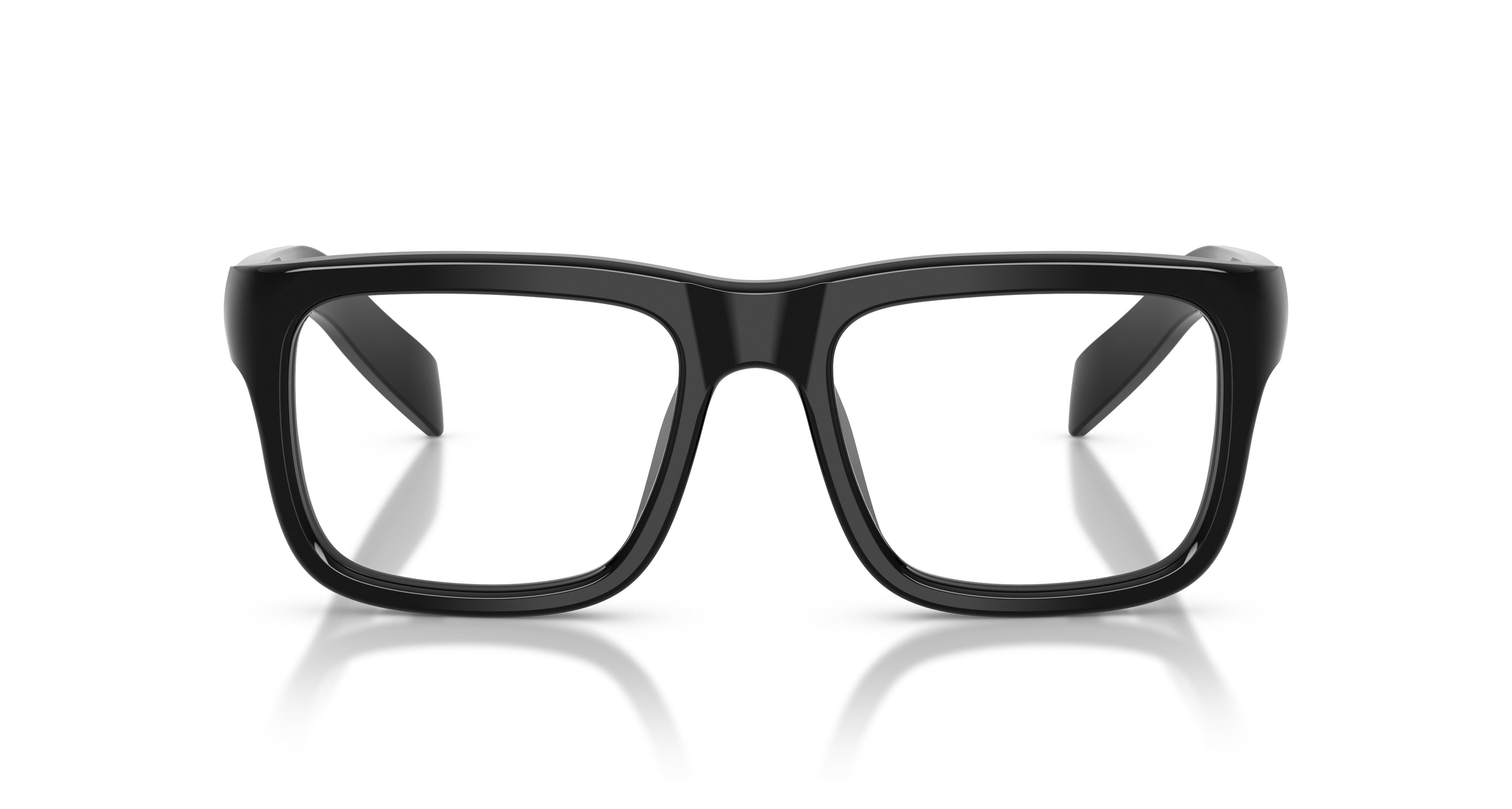 0pr D02v Oversized Square Frame Black Acetate Sunglasses