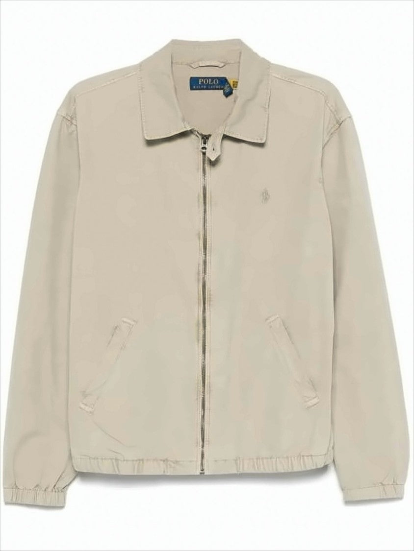 Lightweight Casual Jacket With Classic Collar And Zipper Closure