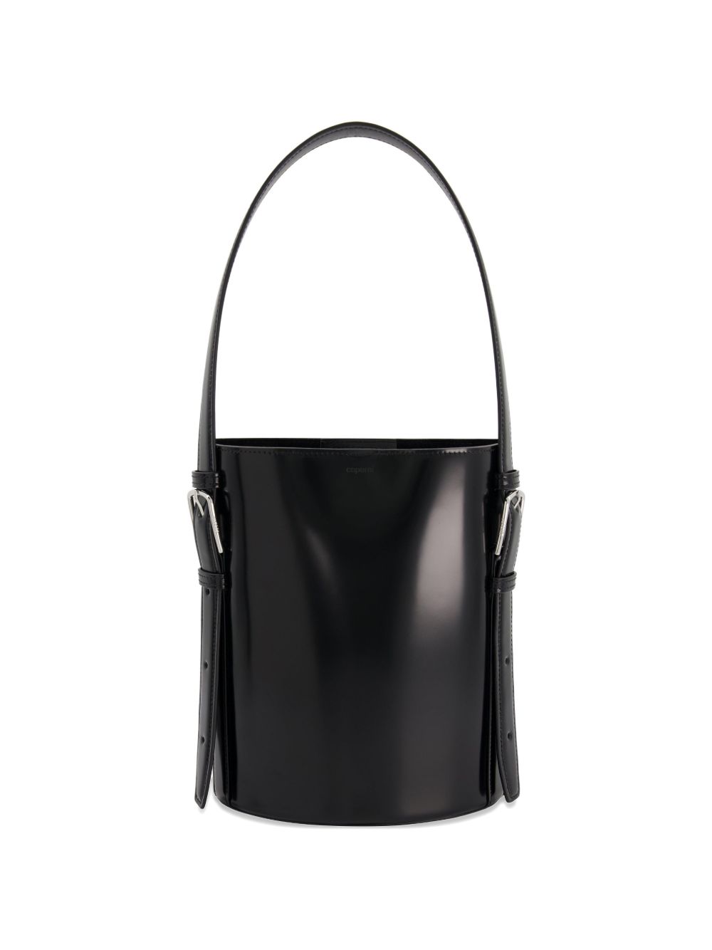 Cylindrical Black Top Handle Bag