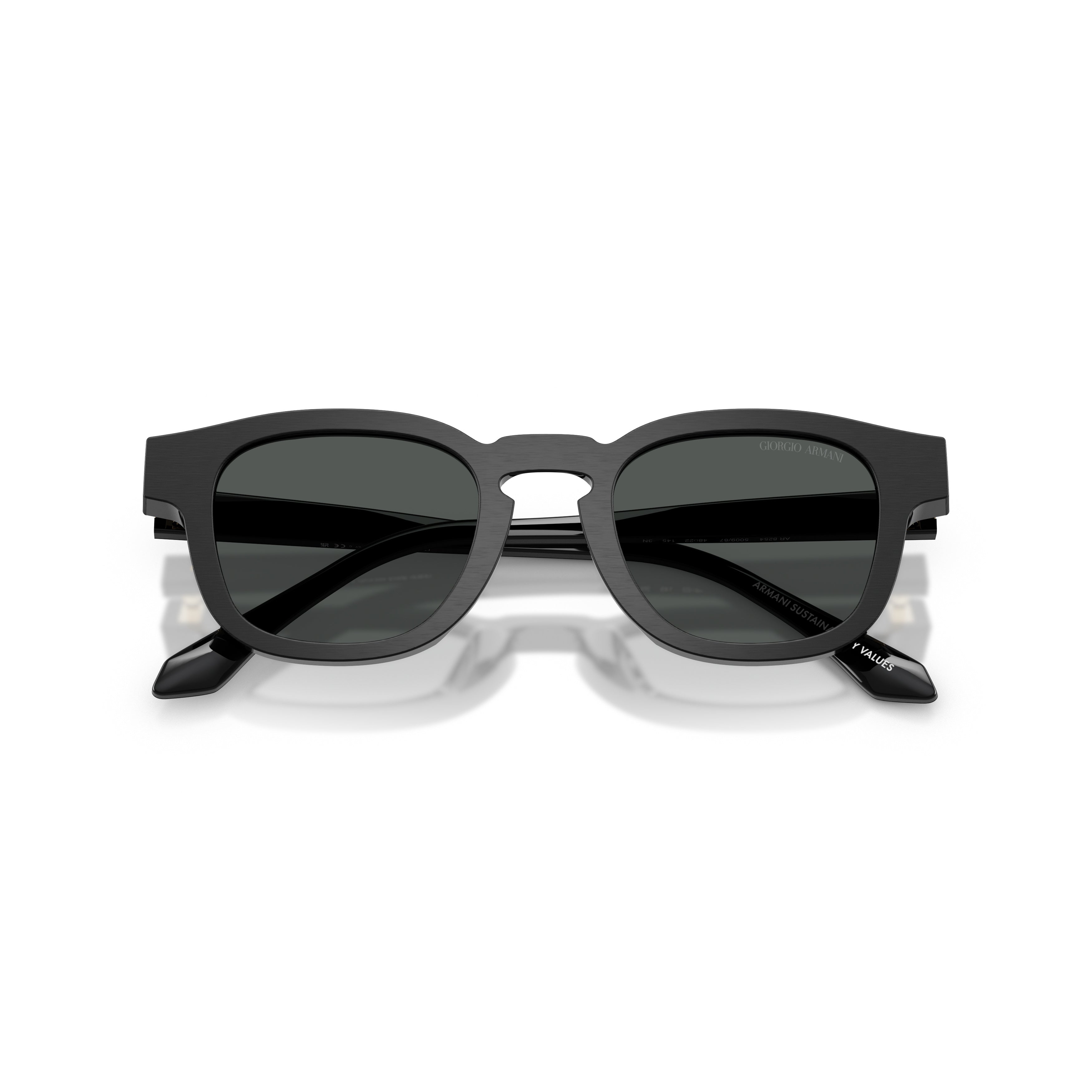 0ar8254u Rectangular Acetate Sunglasses with Dark-Tinted Lenses