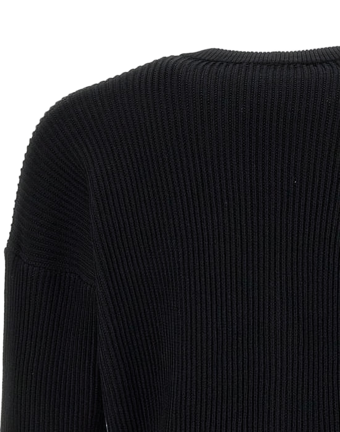 Ribbed Knit Cardigan with Embroidered Detail