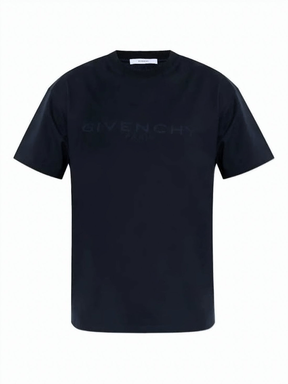 Black Smooth Cotton Silk Logo T-Shirt