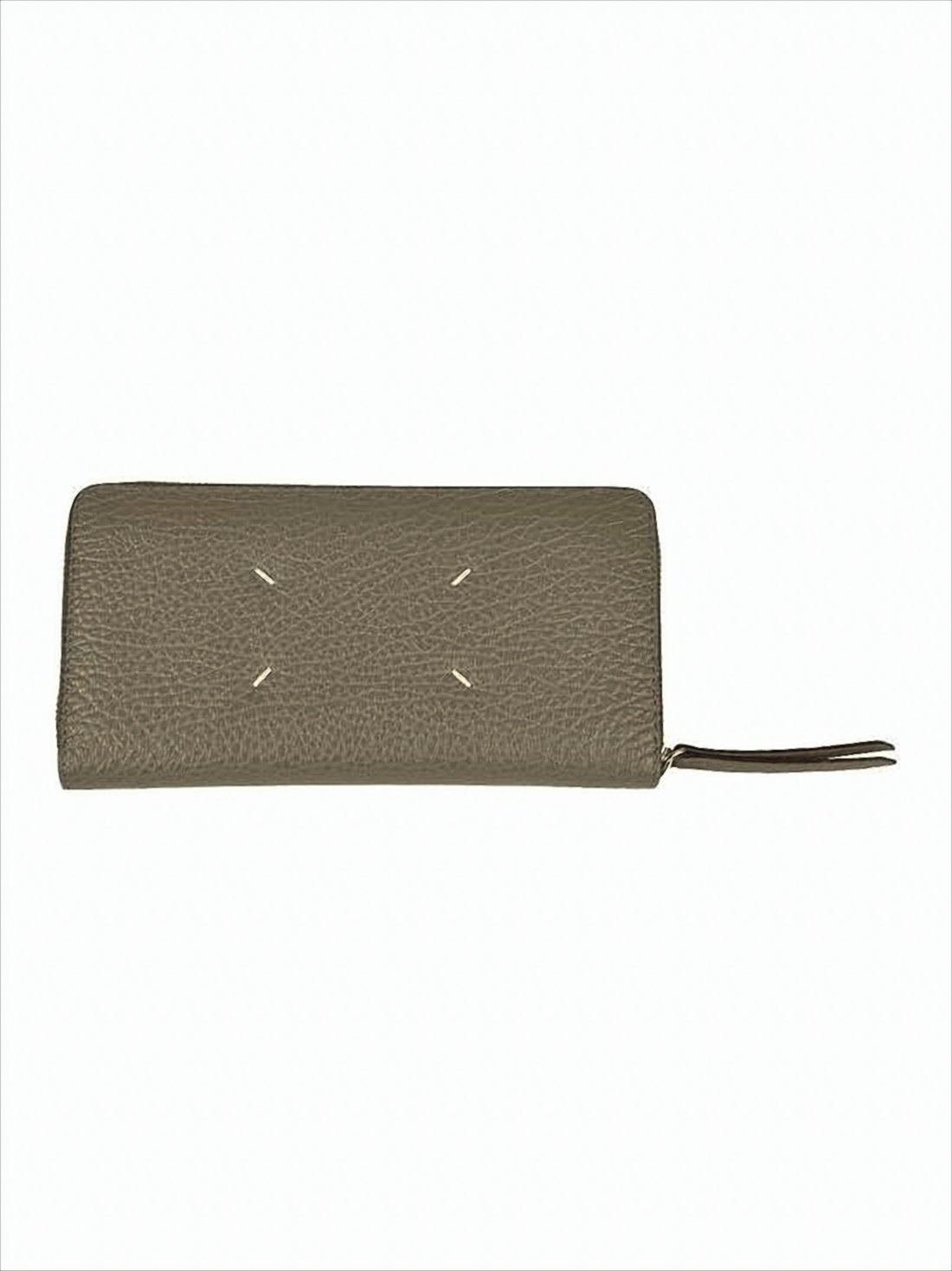 Textured Calfskin Zip-Around Wallet