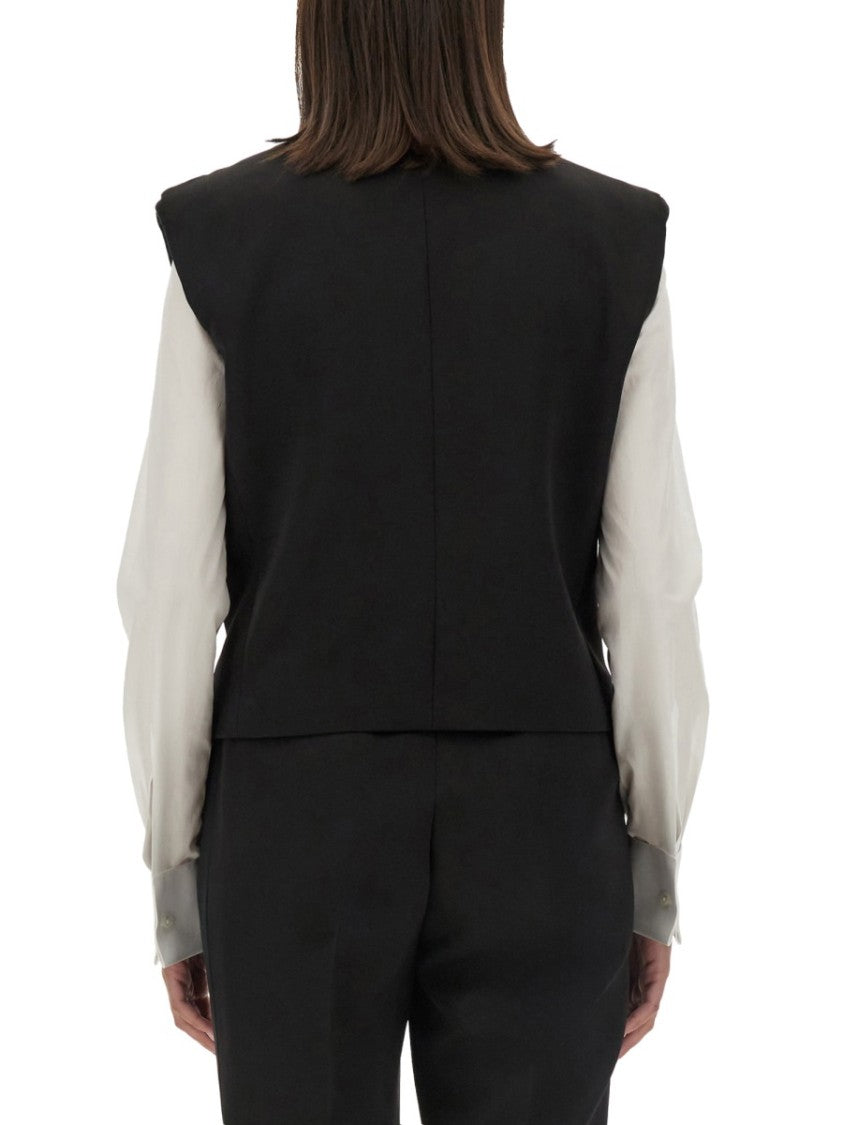 Double-Breasted Sleeveless Jacket