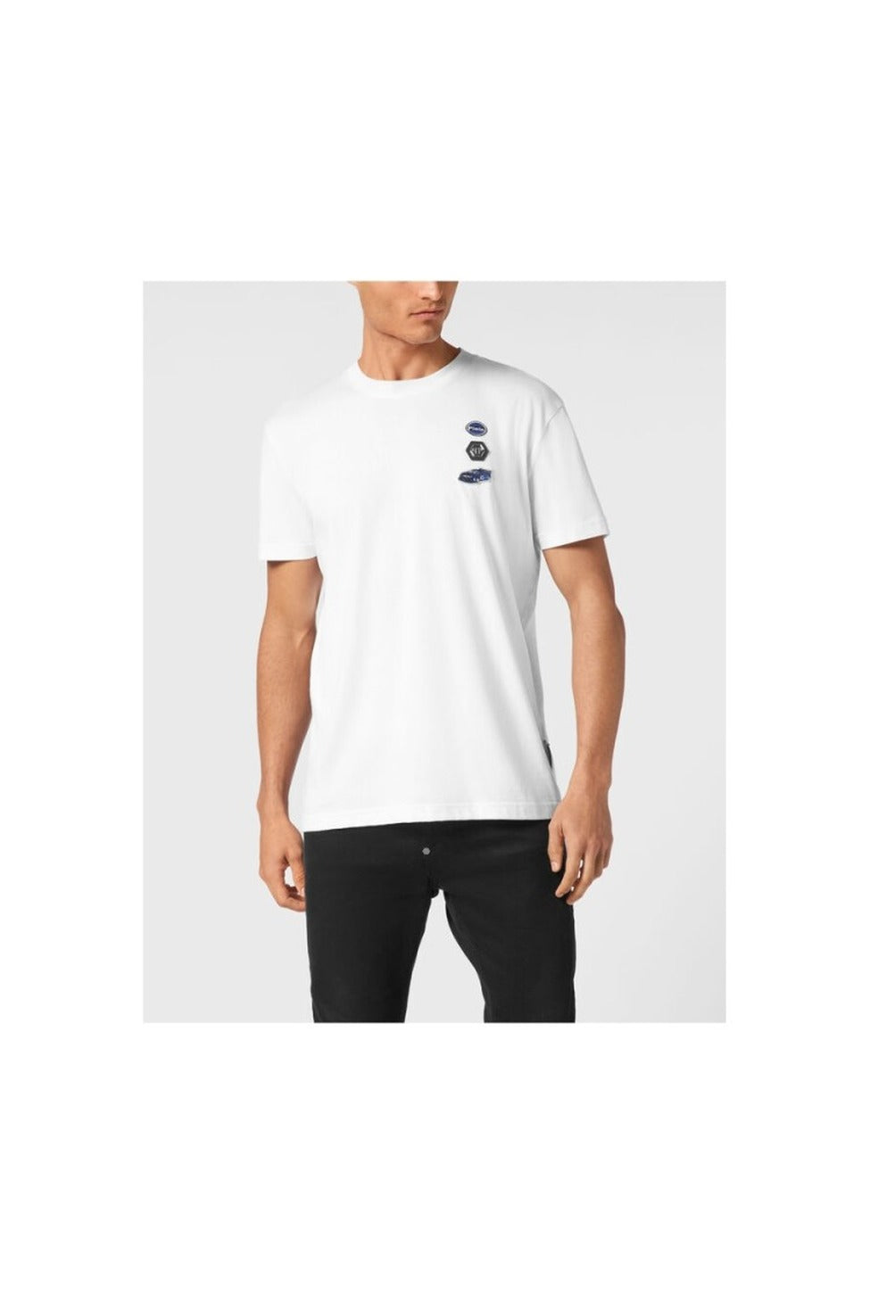 Embroidered White Cotton T-Shirt
