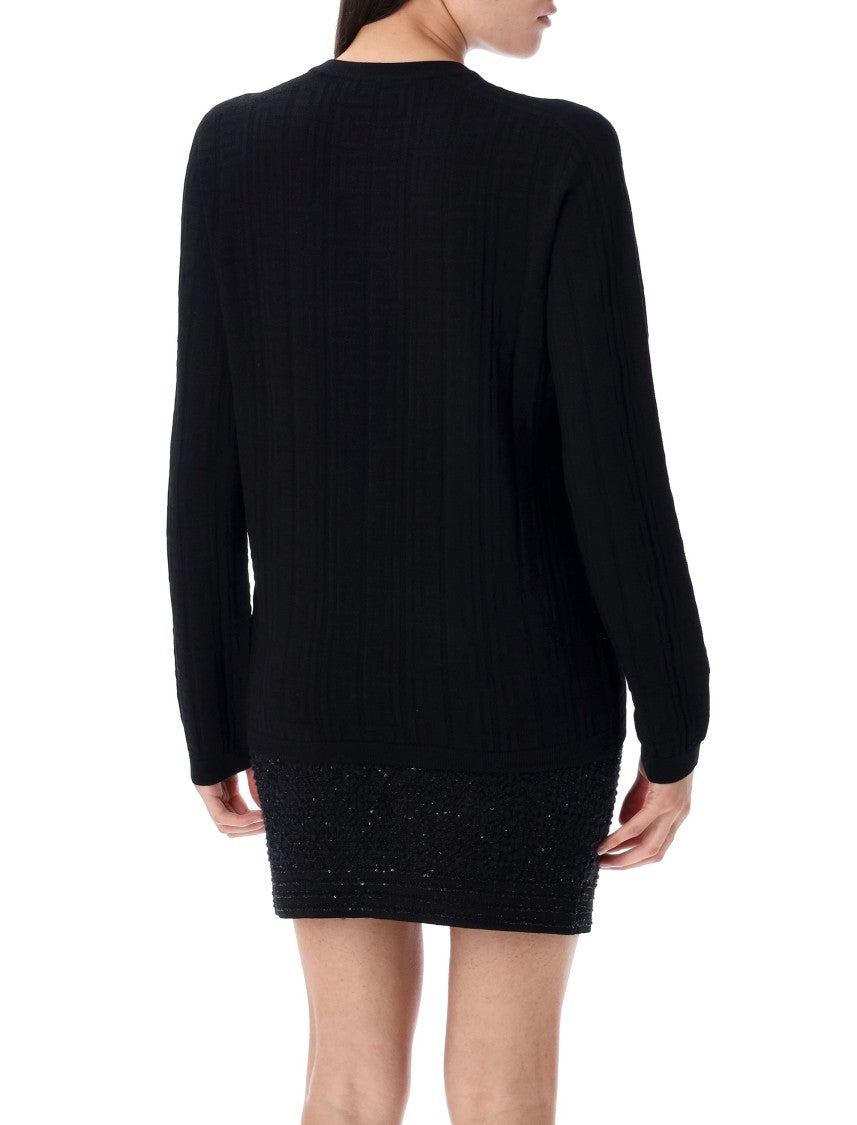 Monogrammed Knit Top