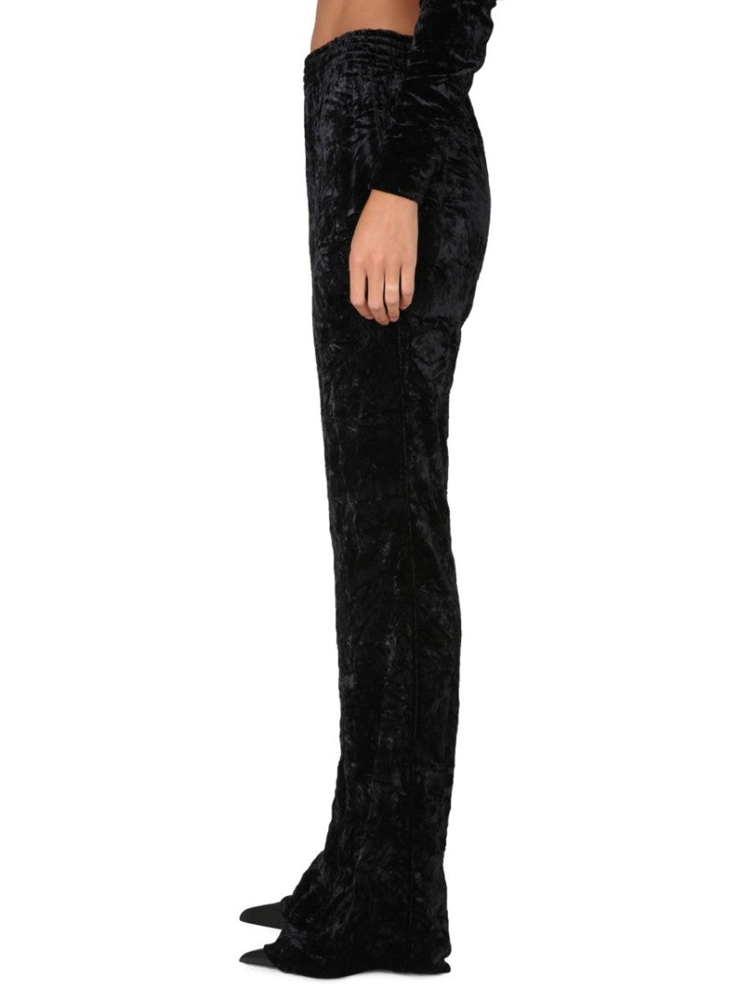 Relaxed Wide-Leg Pants With Elastic Waistband