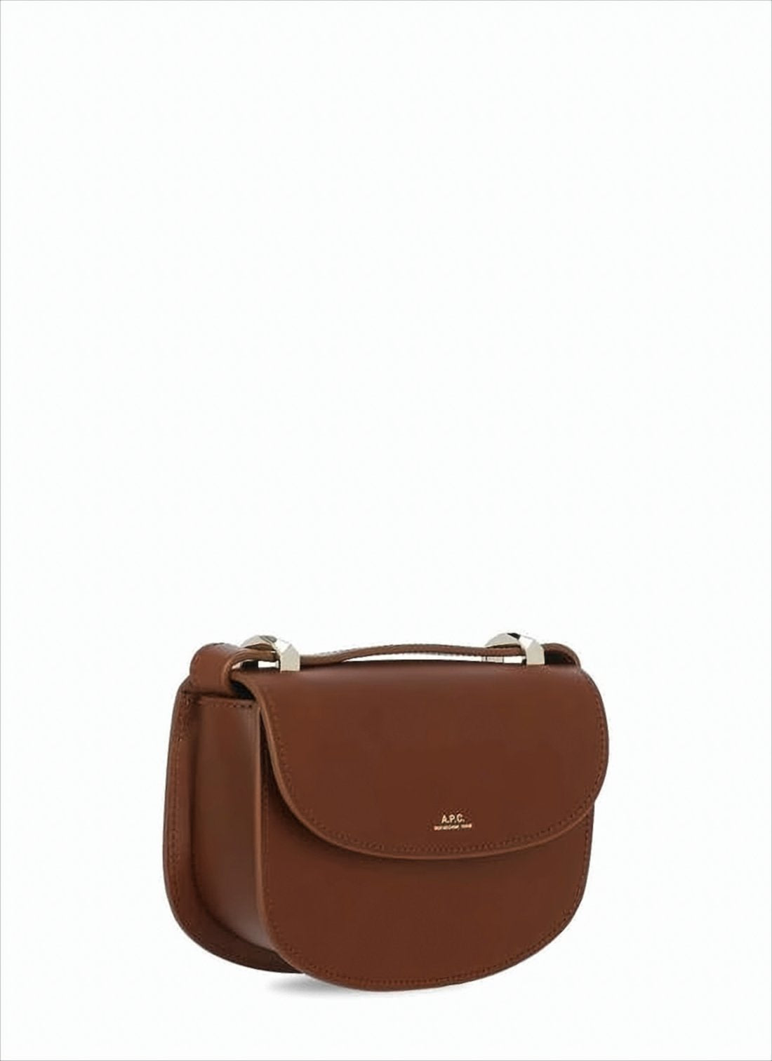 Structured Calf Leather Crossbody Bag