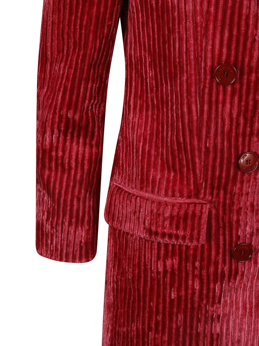 Double-Breasted Corduroy Jacket With Tailored Fit