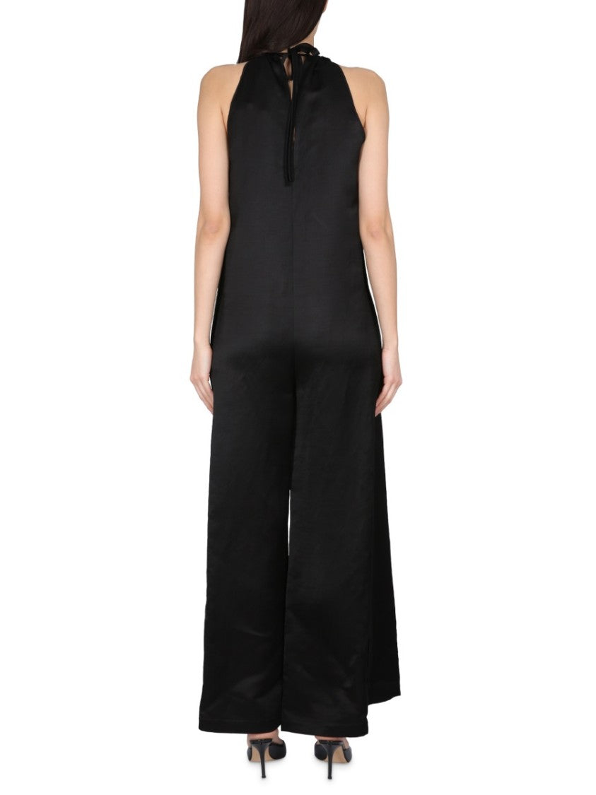 Wide Satin Jumpsuit