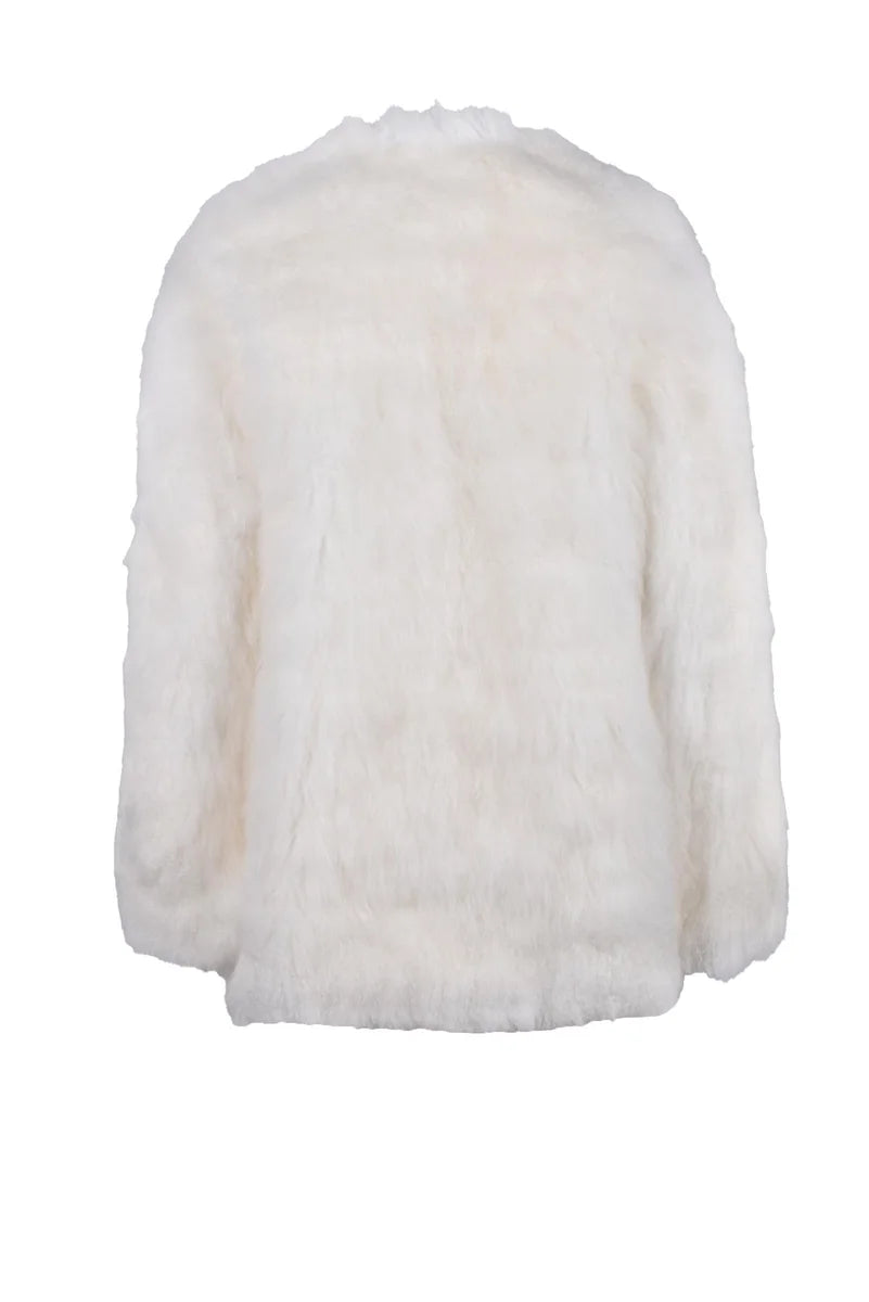 Goat Cashmere Fur - White