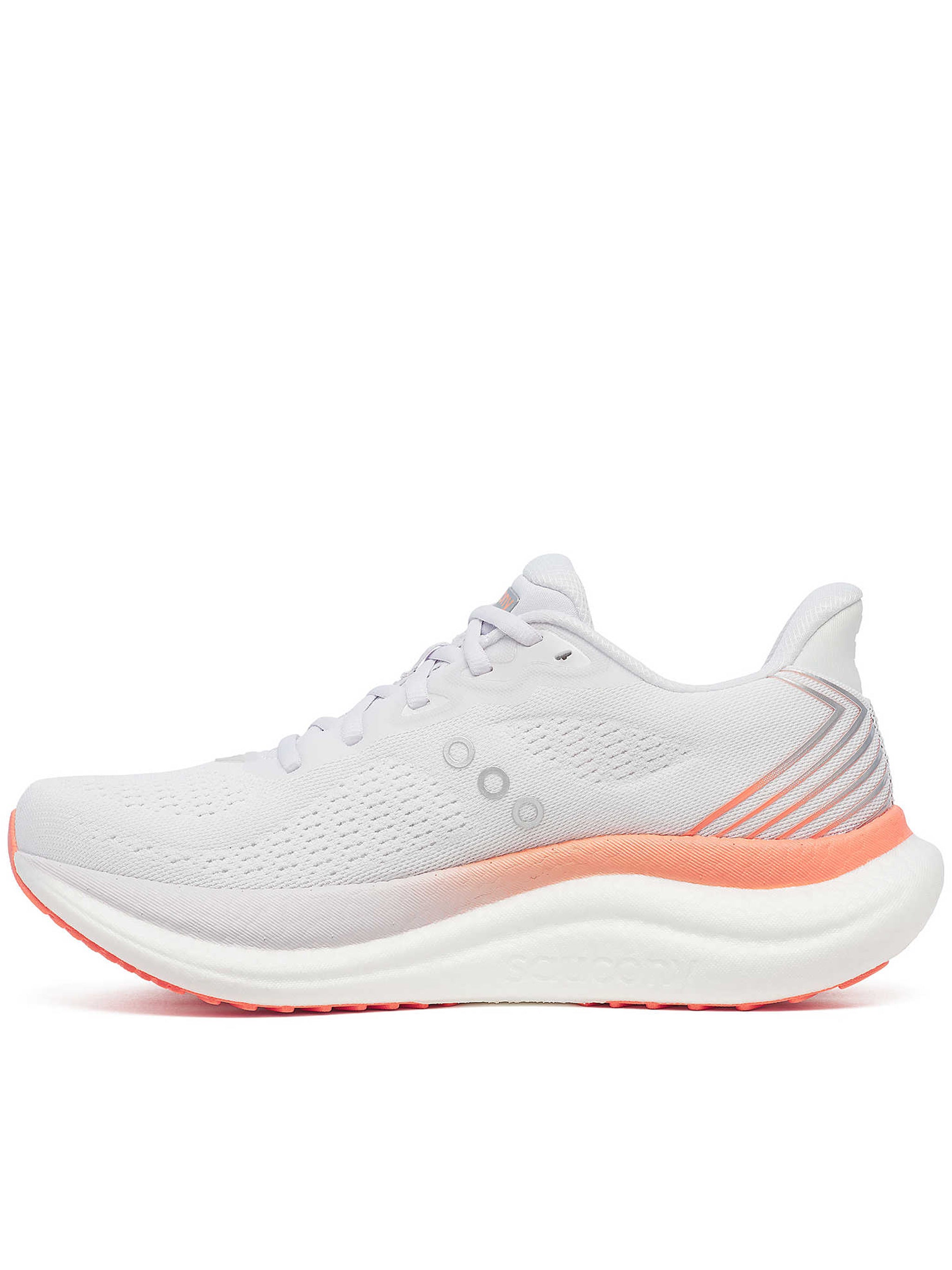 Ventilated Running Shoes with Cushioned Midsole and Reflective Accents