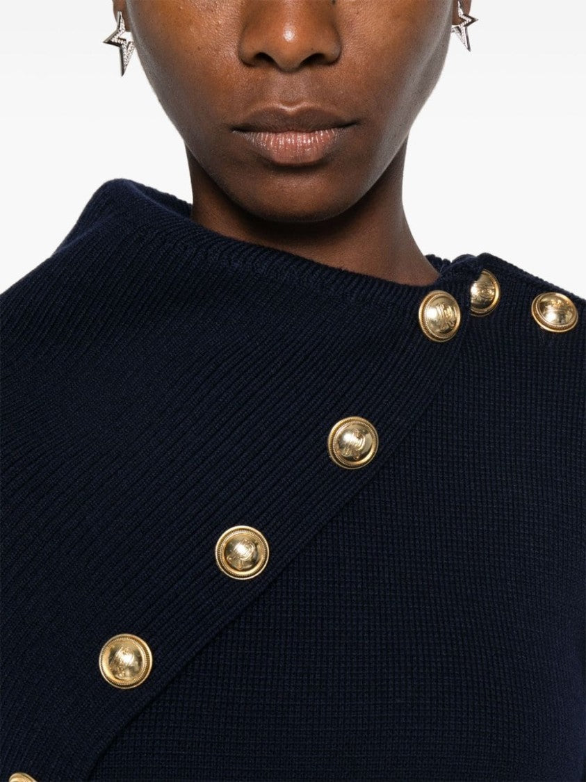 Navy Merino Wool Sweater