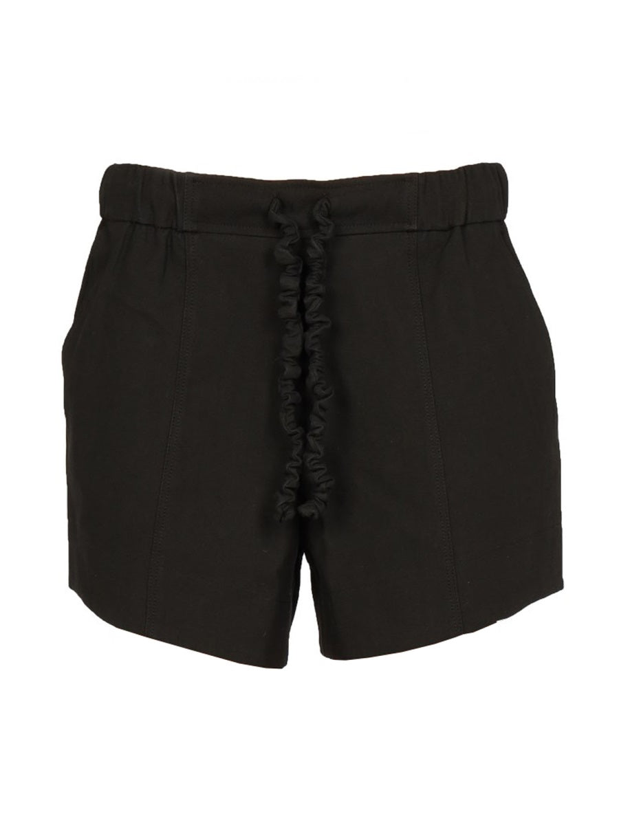 Ruffled Elastic Waistband Shorts