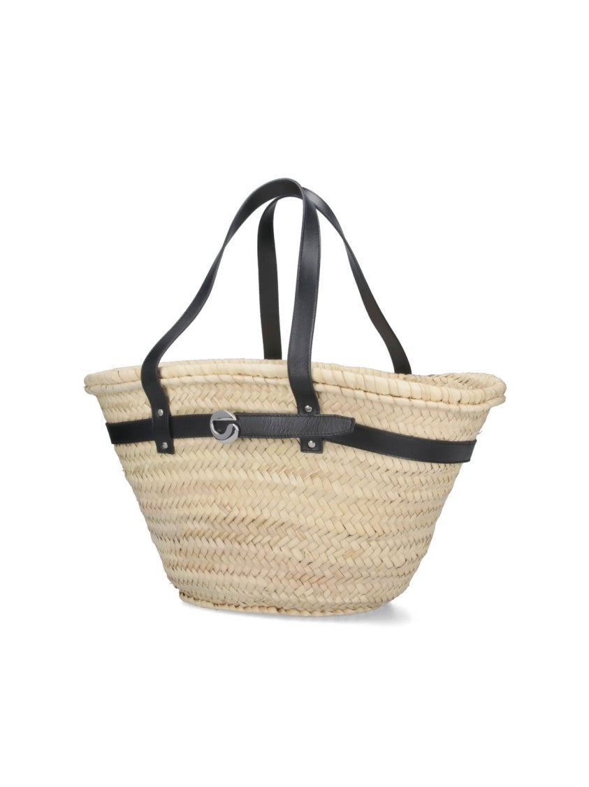"Palm" Medium Tote Bag – Beige