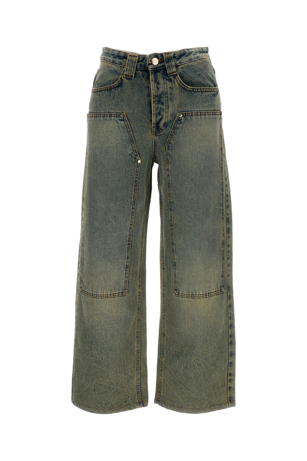 Milton Teawash Denim Carpenter Trousers