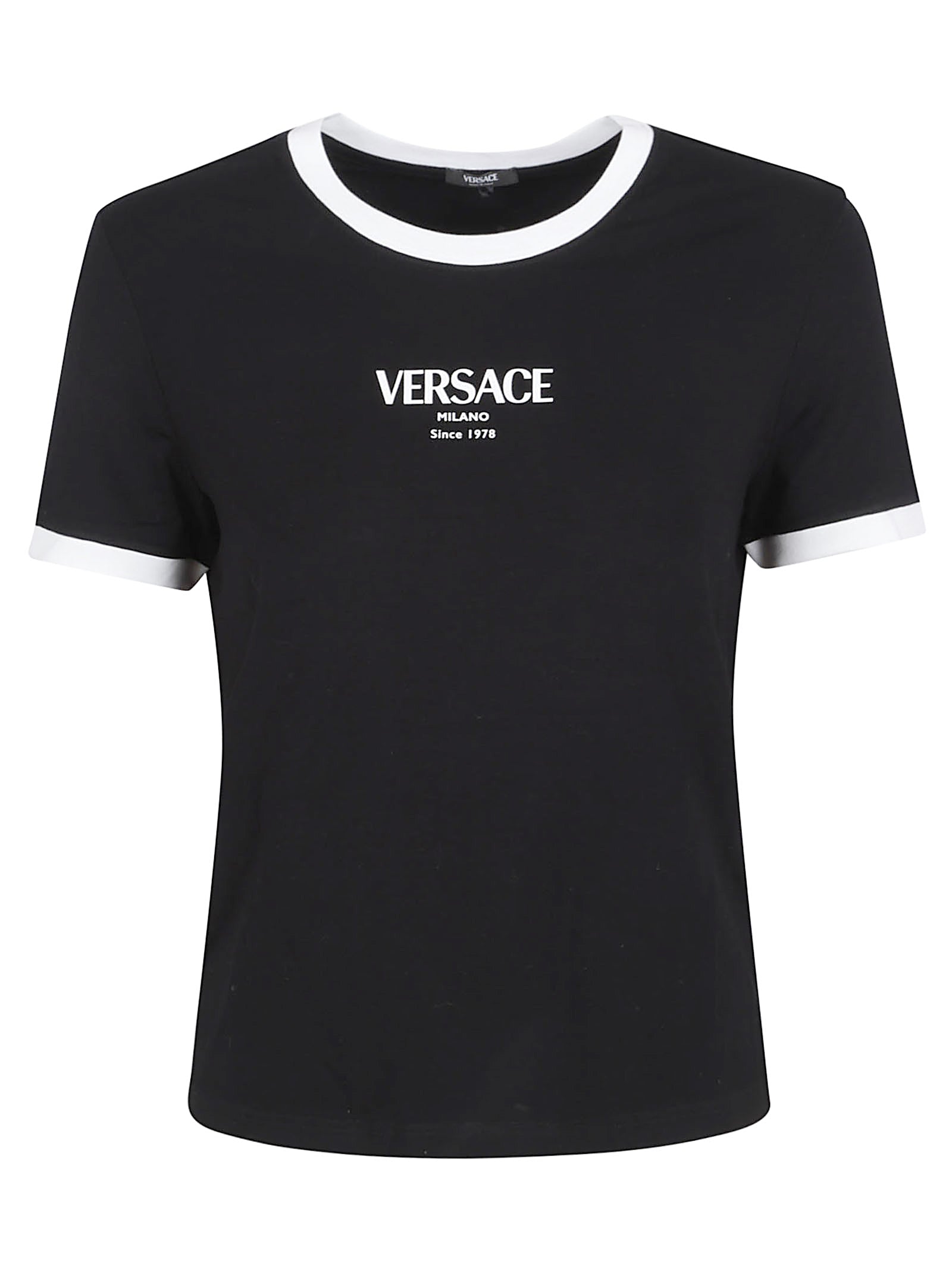 Fitted Stretch Viscose Jersey T-Shirt