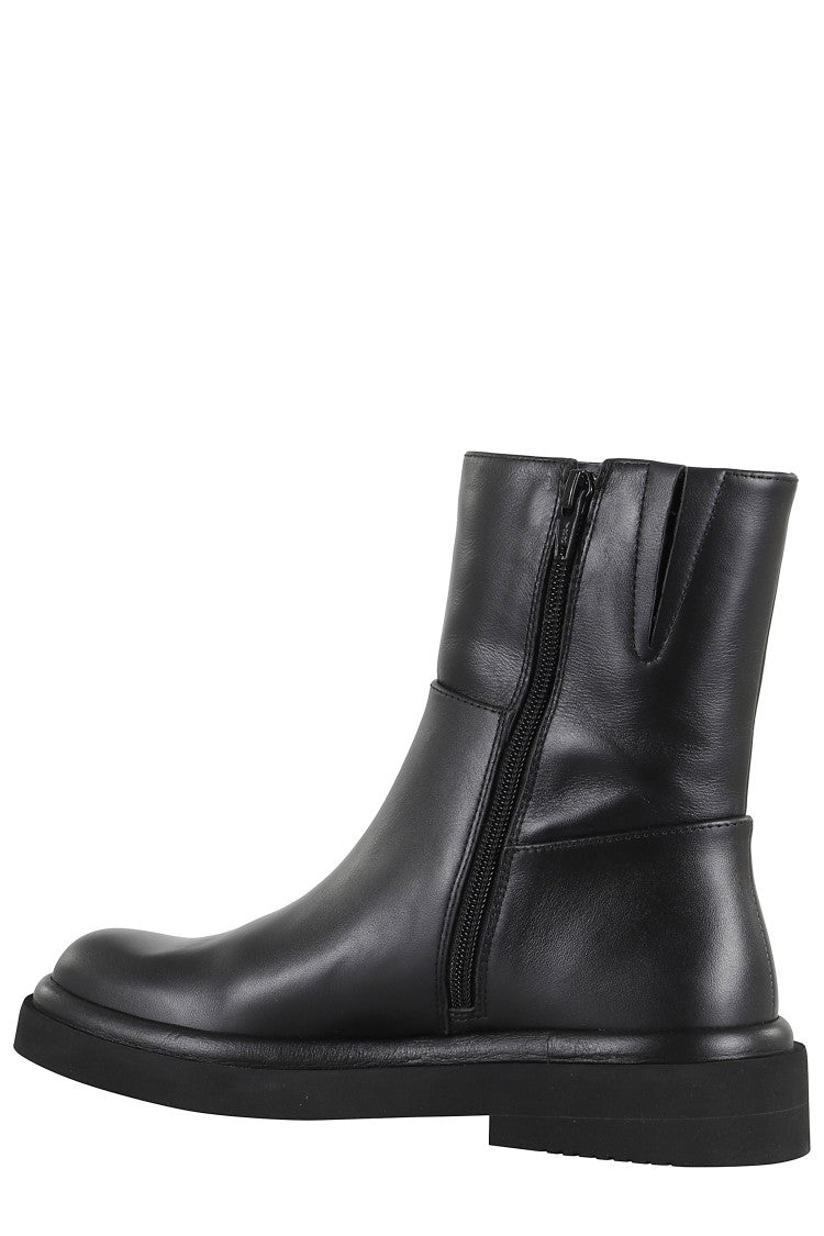 Carla Black Leather Ankle Boots