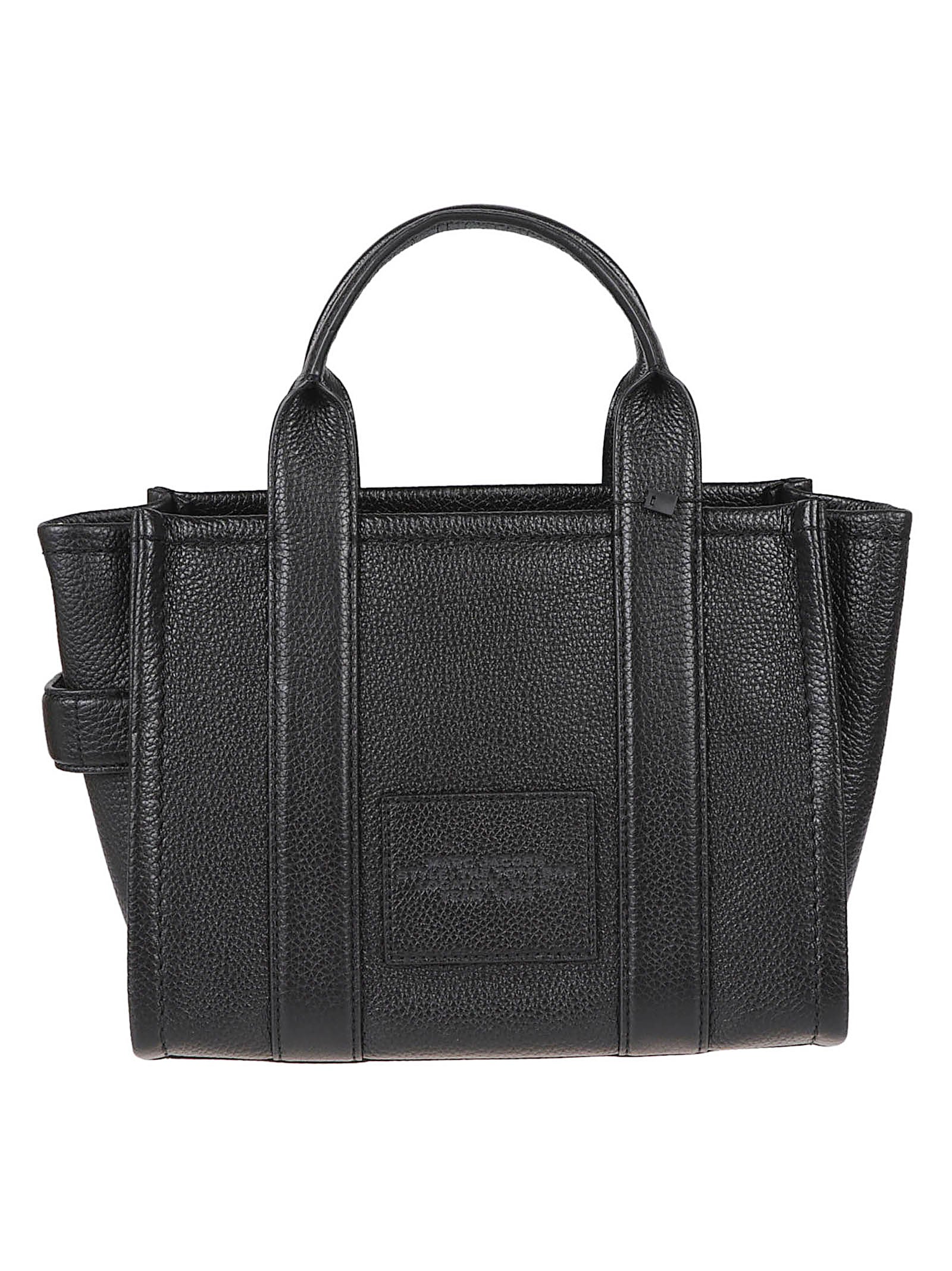 Structured Tote Bag With Pebbled Leather