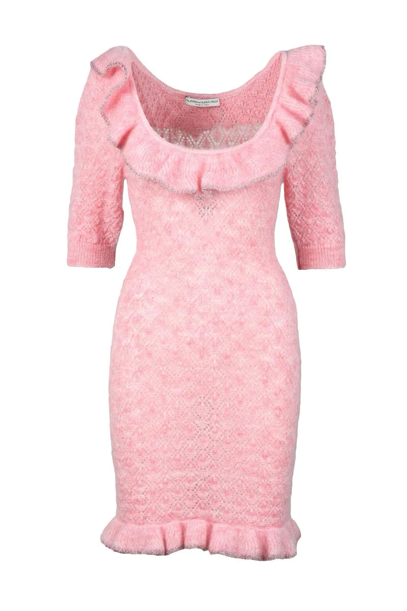Wool Dress - Pink