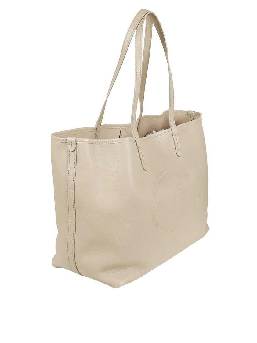 Pebble Calf Leather Shopping Bag